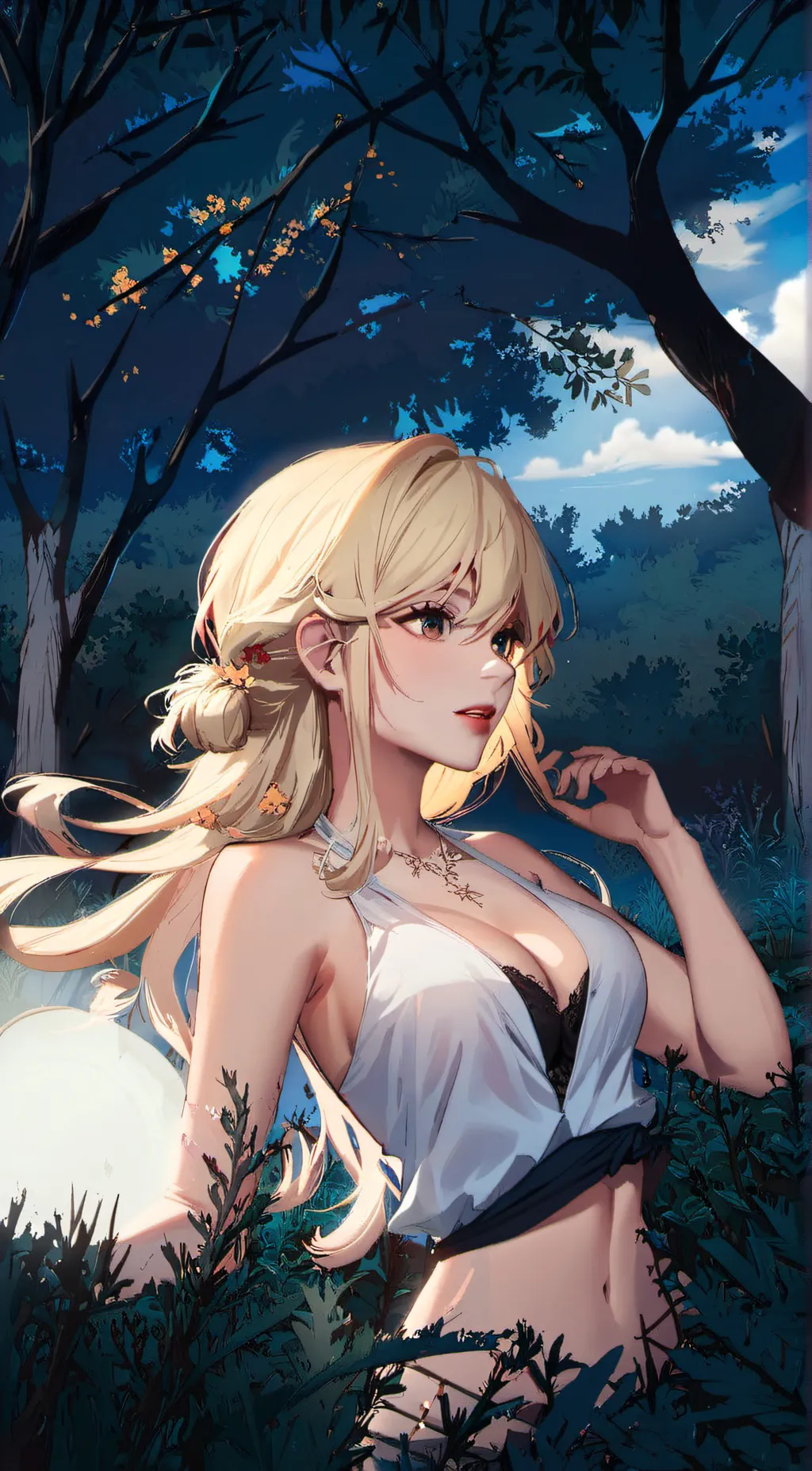 ai character: Amelie  background