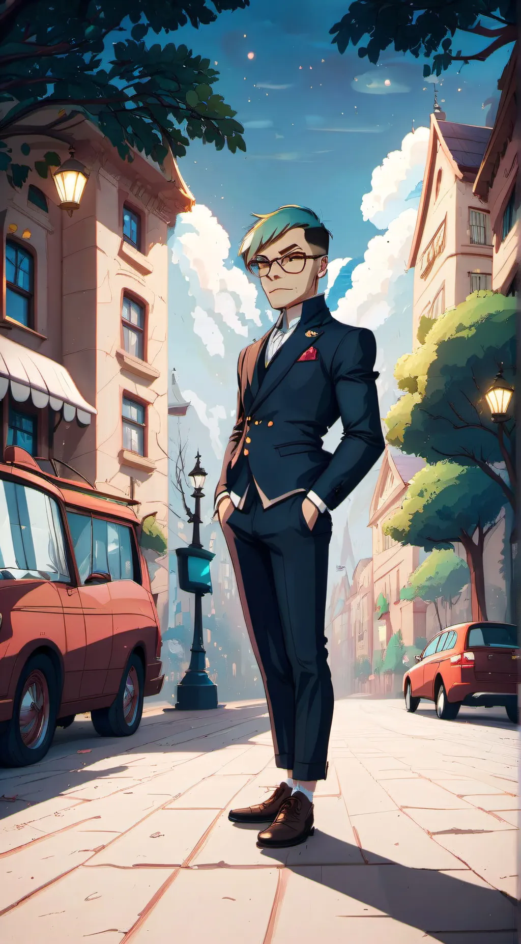 ai character: Leonardo background