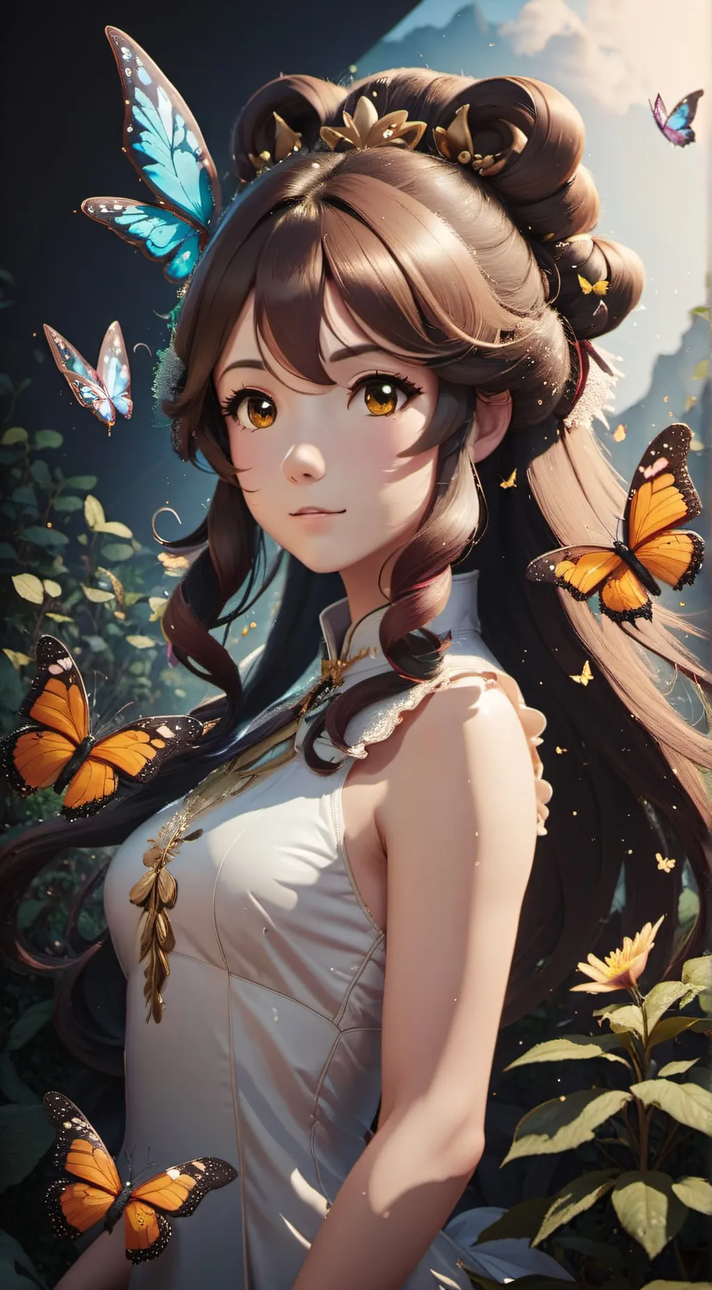 ai character: Naomie  background