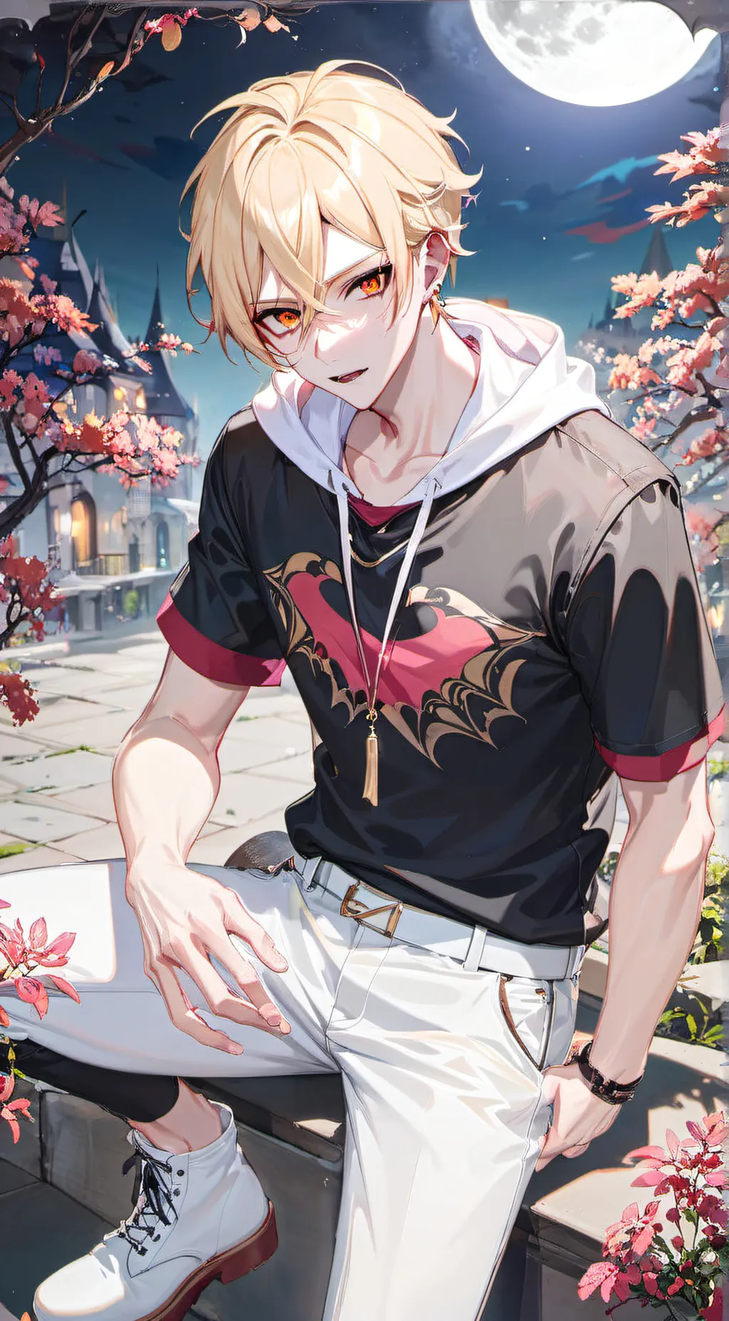 ai character: Azure background
