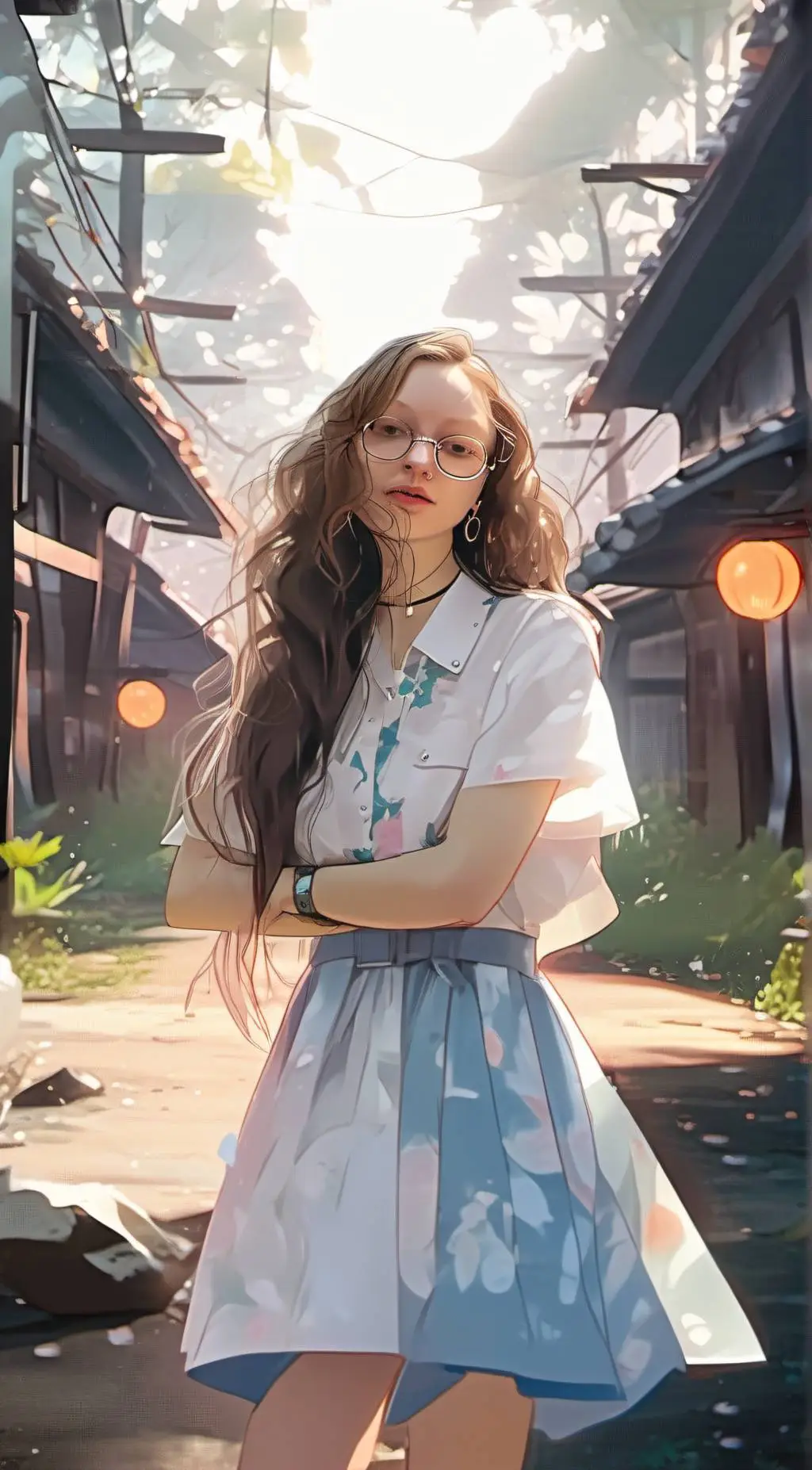 ai character: Angie  background