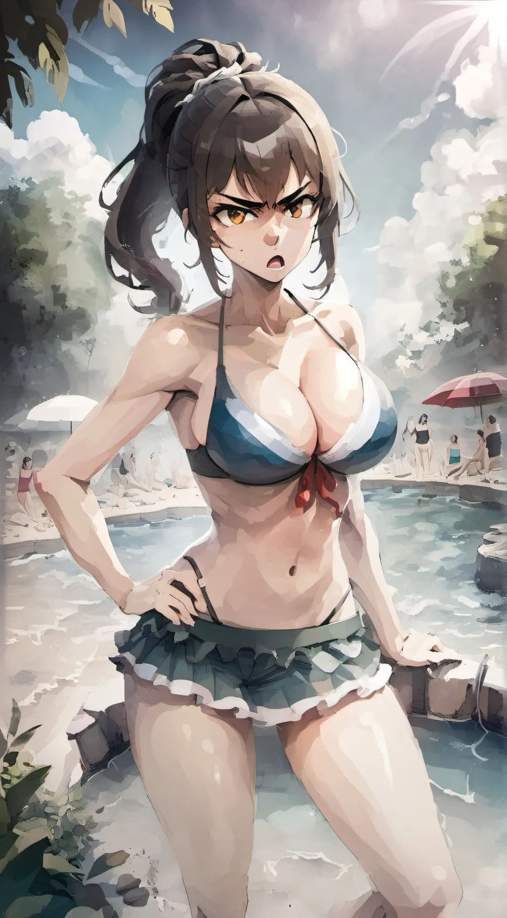 ai character: Megan  background