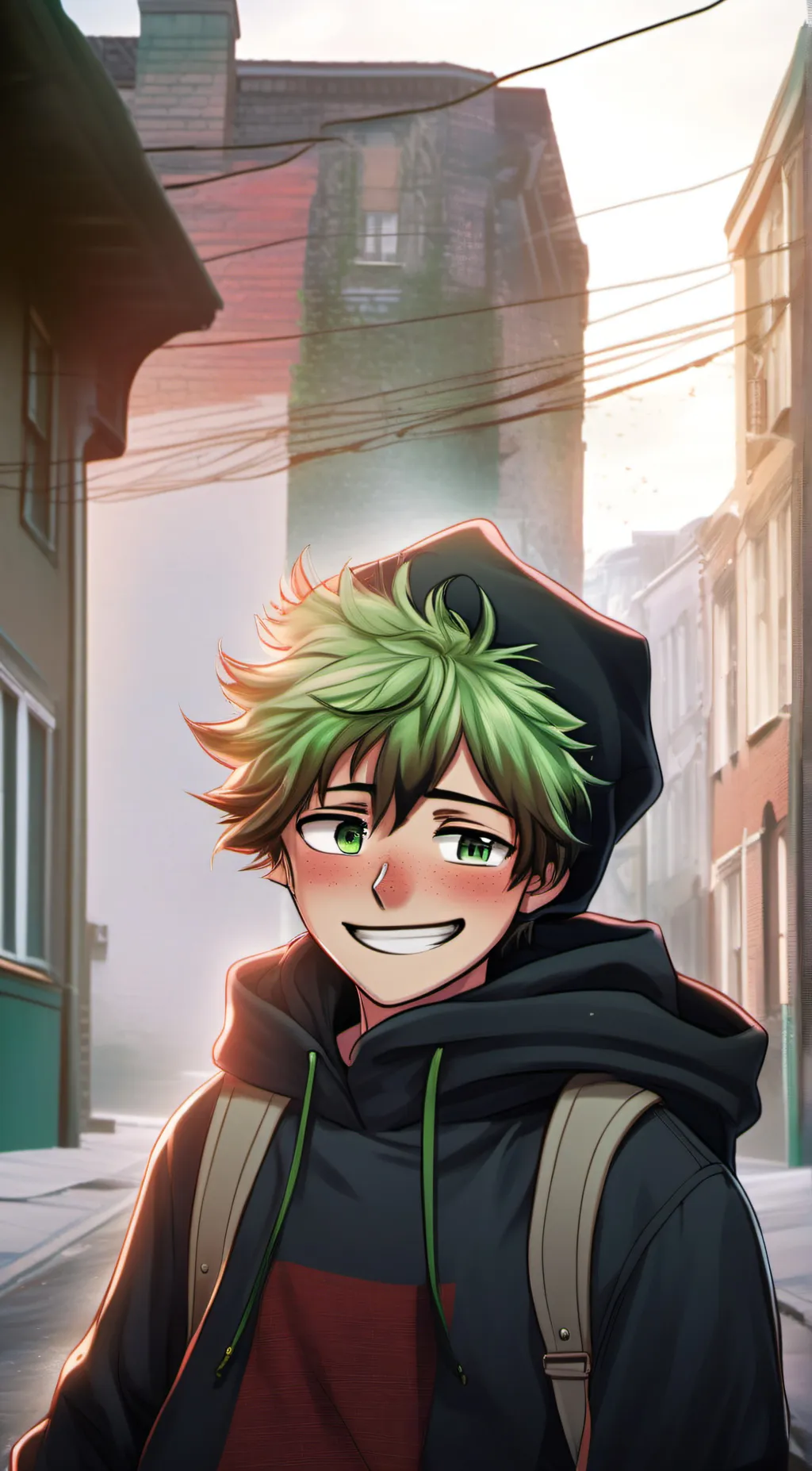 ai character: Deku background