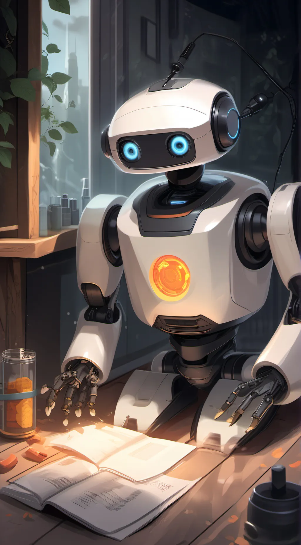 ai character: the tickle robot background