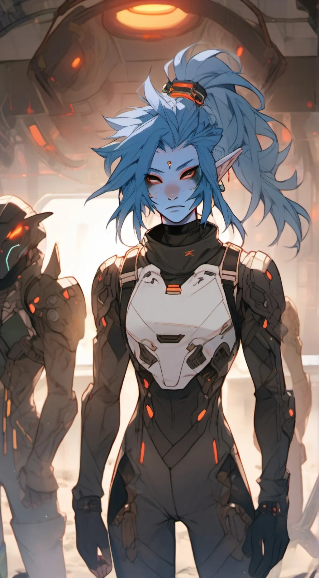 ai character: Alien  background