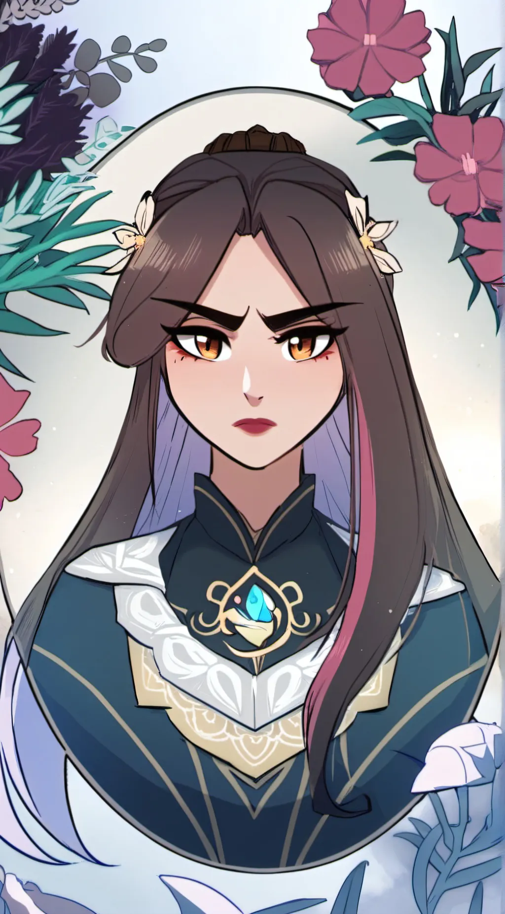 ai character: Sun background