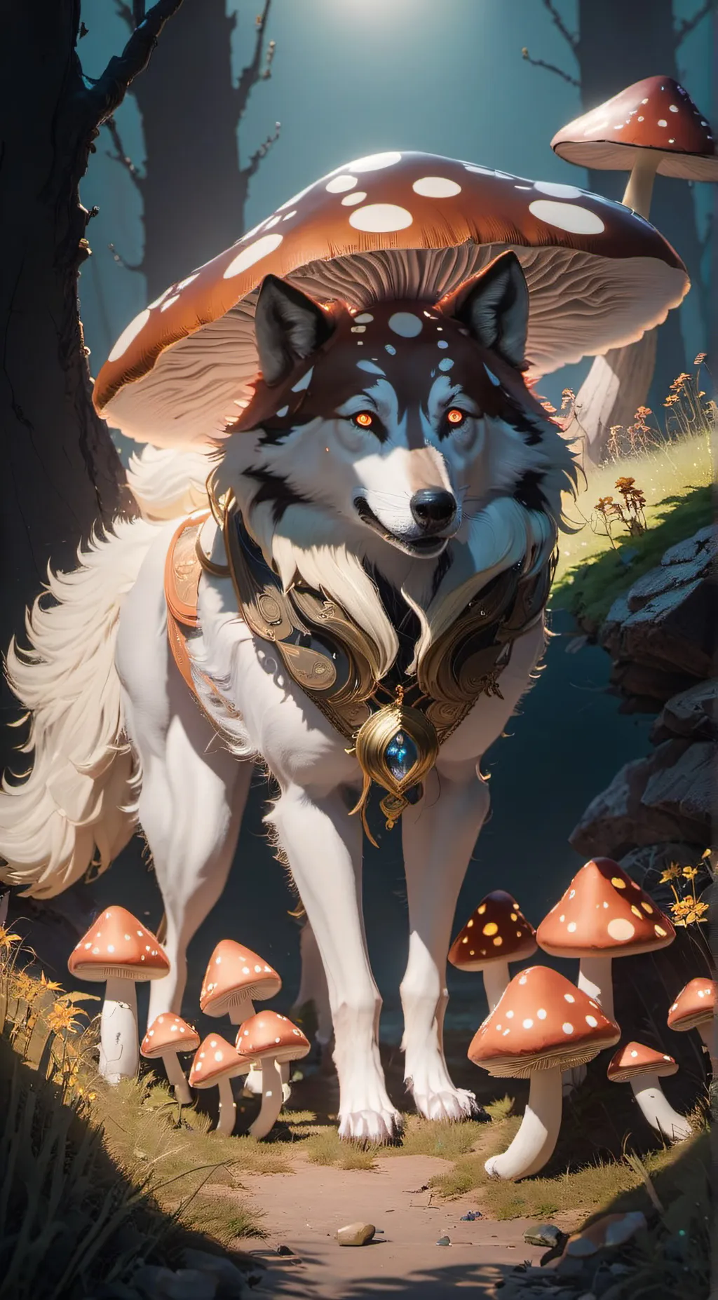 ai character: *-ALMON-* background