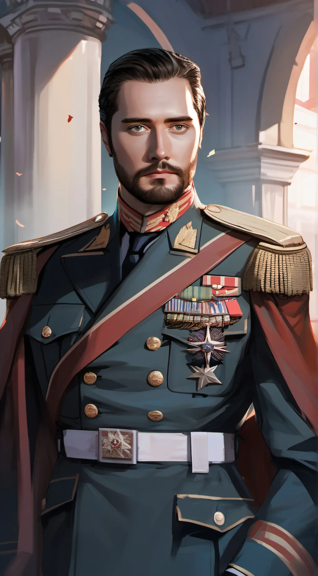 ai character: General De La Vega background