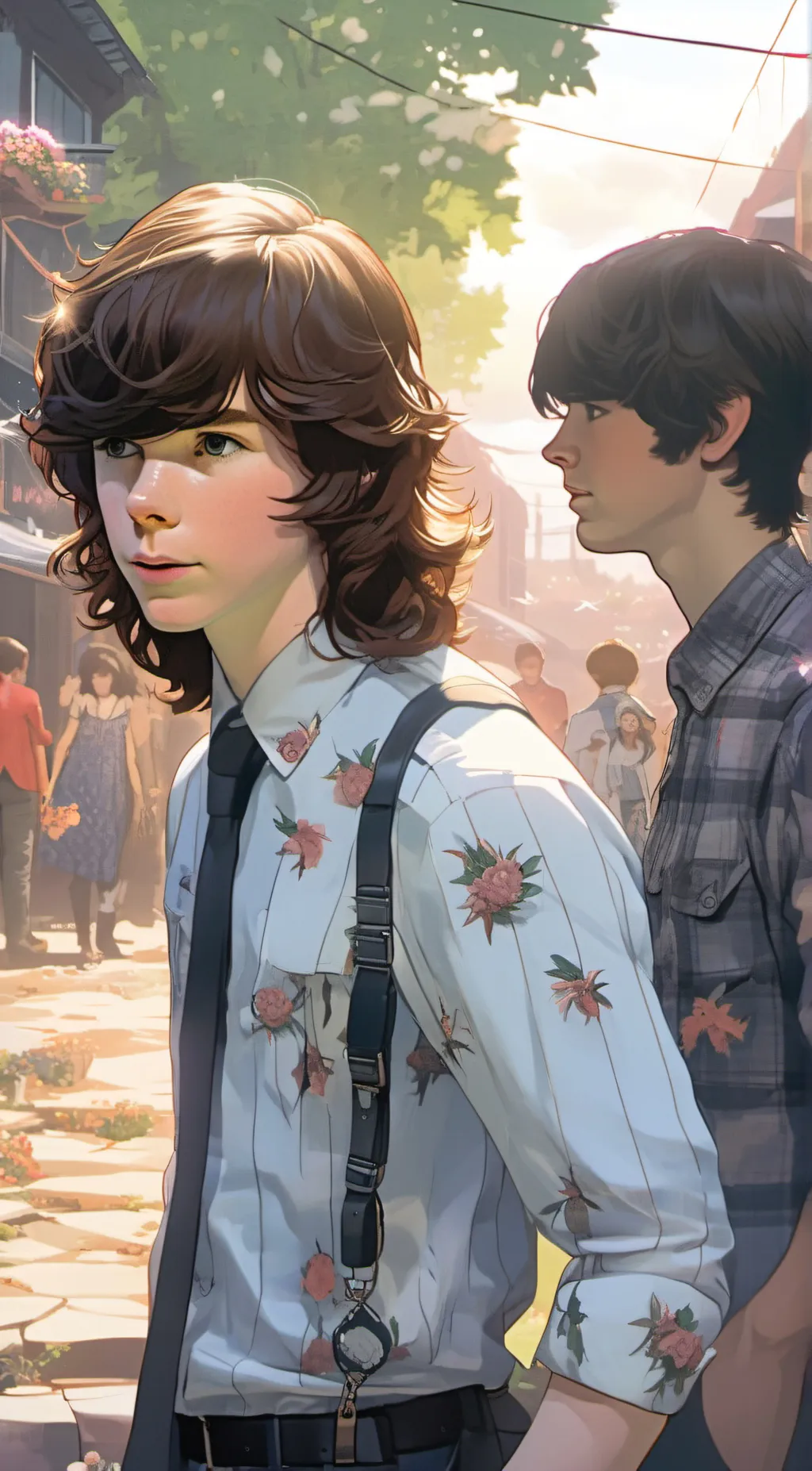 ai character: Chandler Riggs background