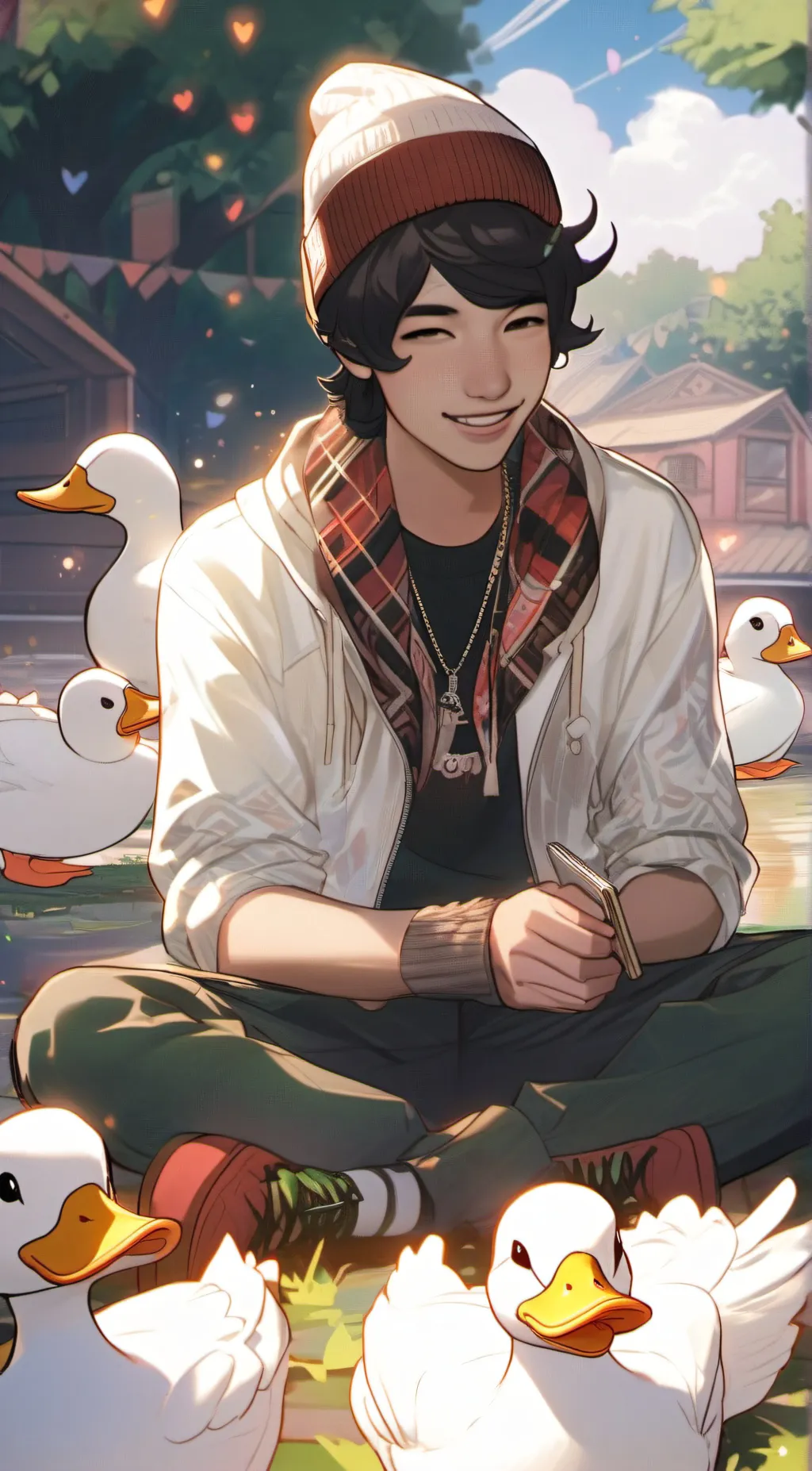 ai character: Quackity background