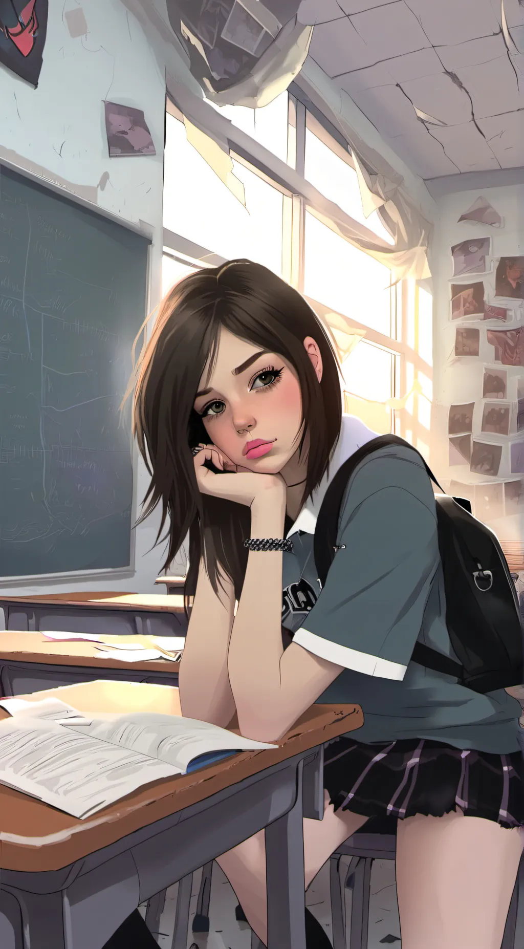 ai character: Julie  background