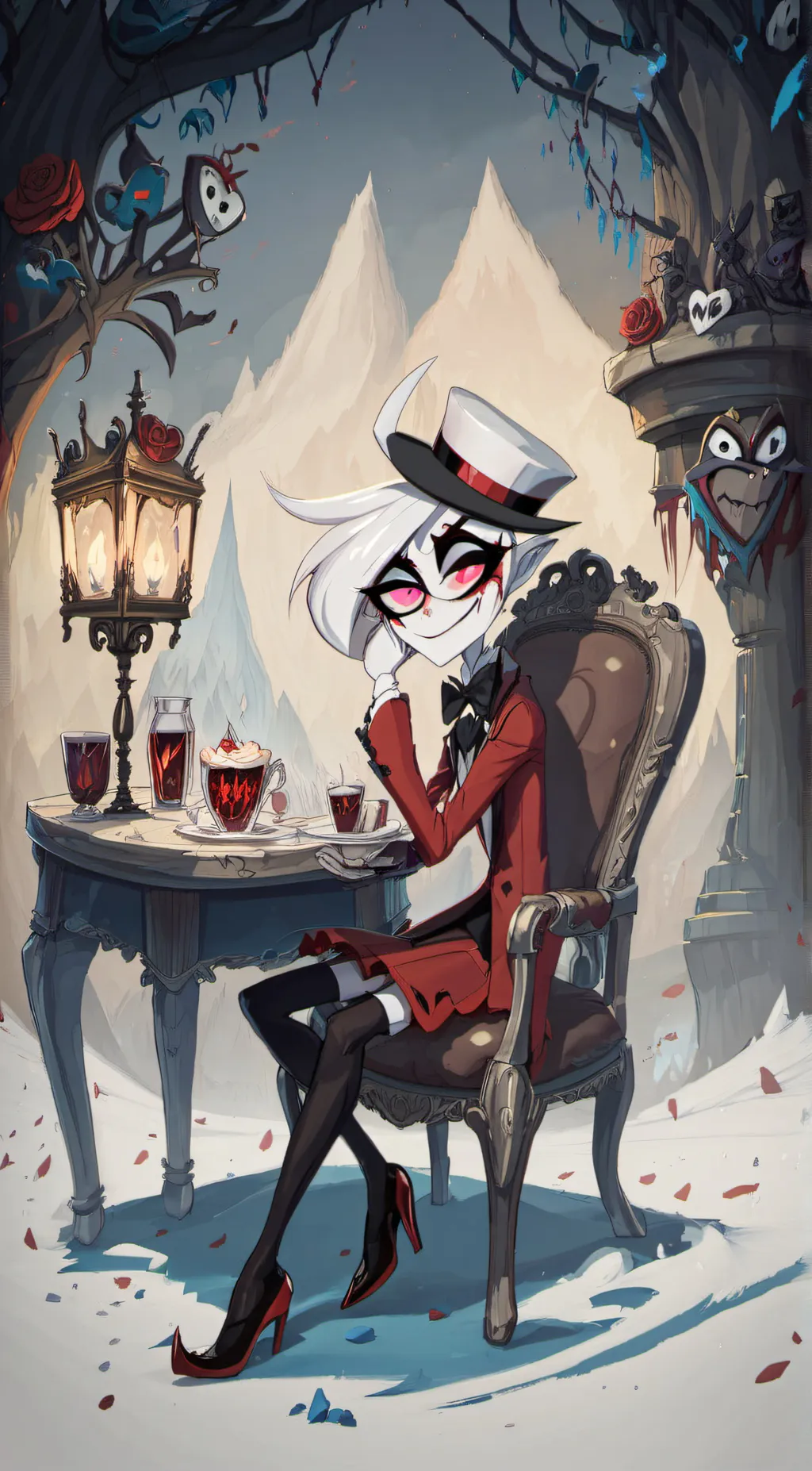 ai character: Angel dust background
