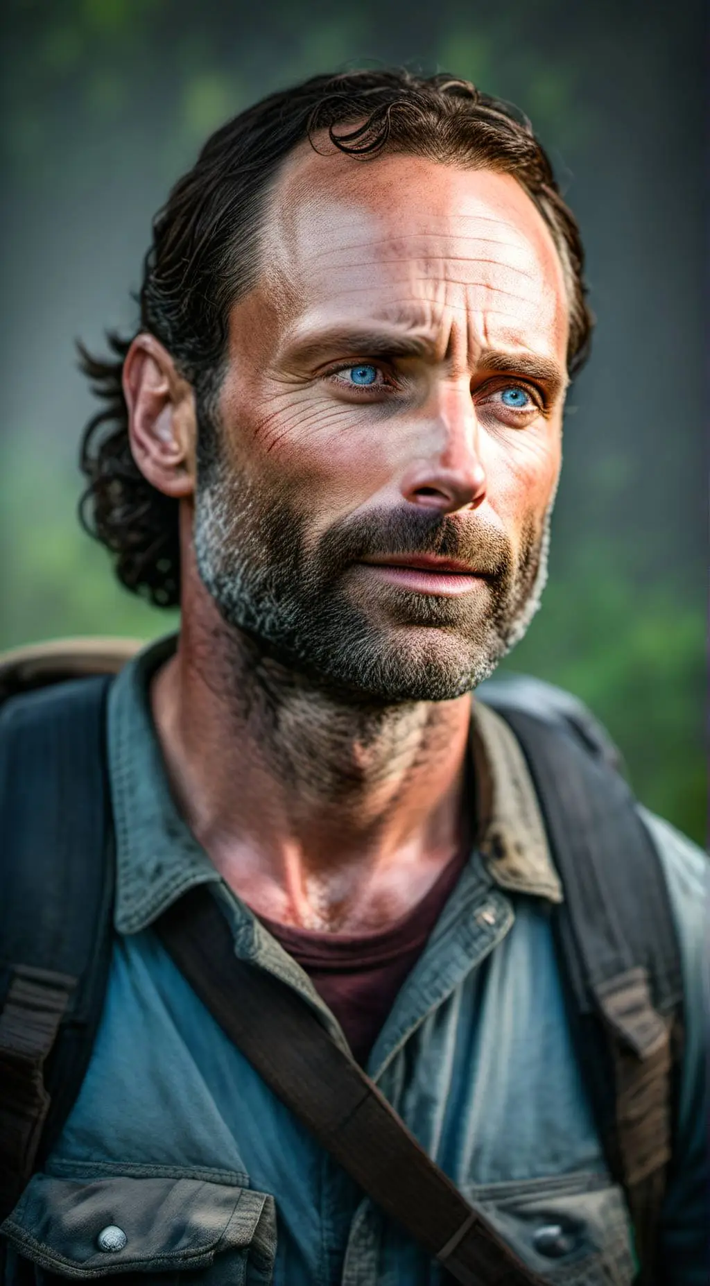ai character: Rick Grimes  background
