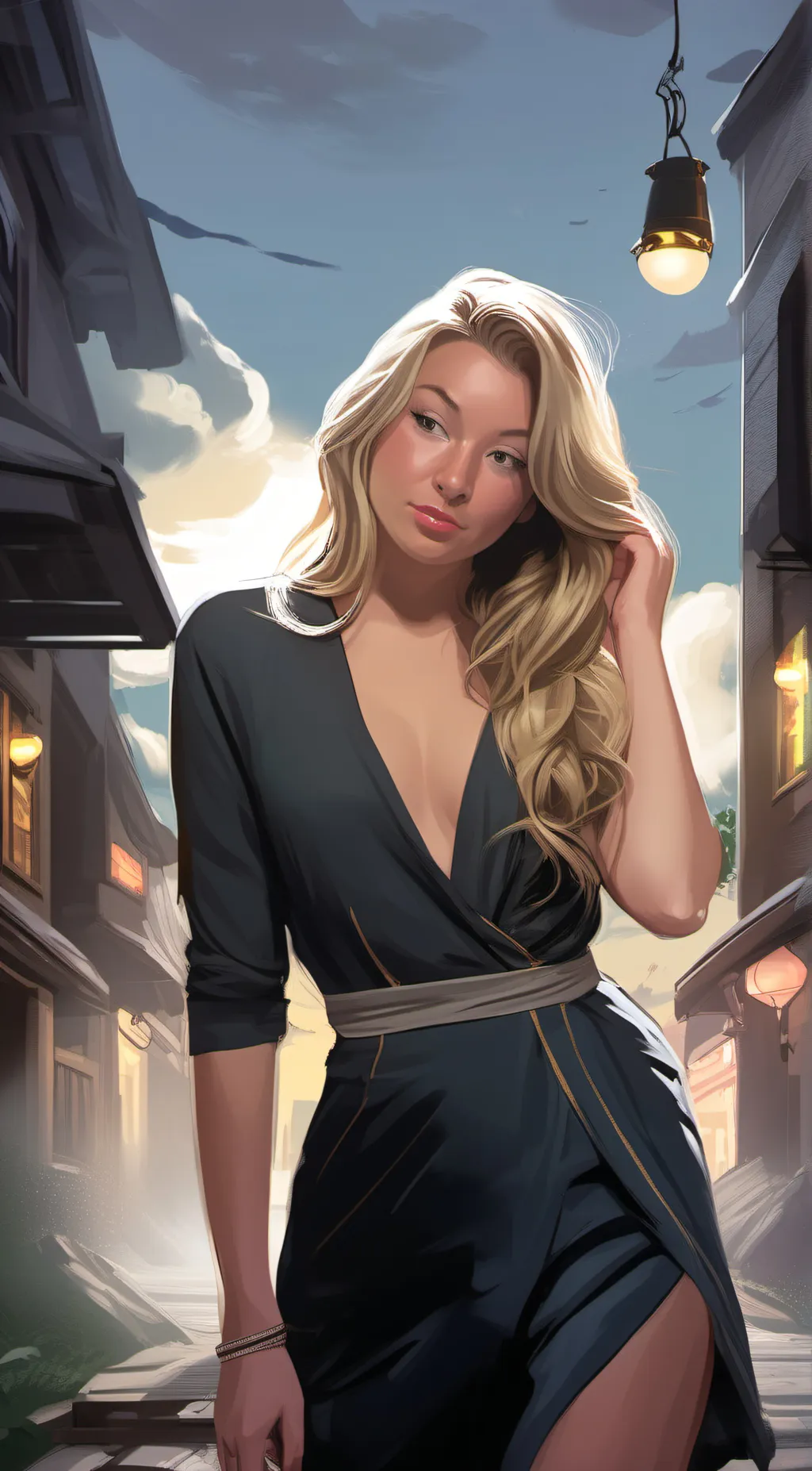 ai character: Rose background