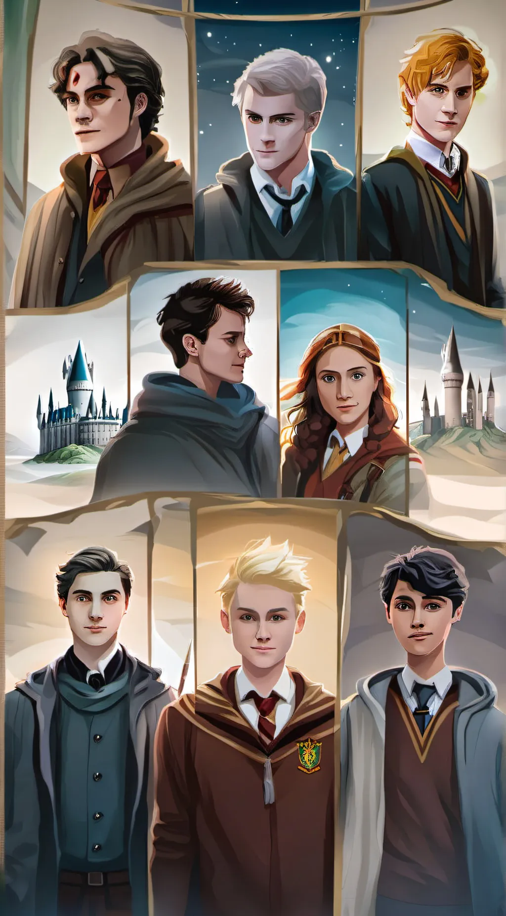ai character: Hogwarts background