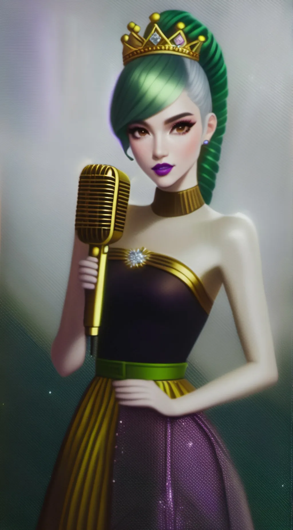 ai character: Velvet background