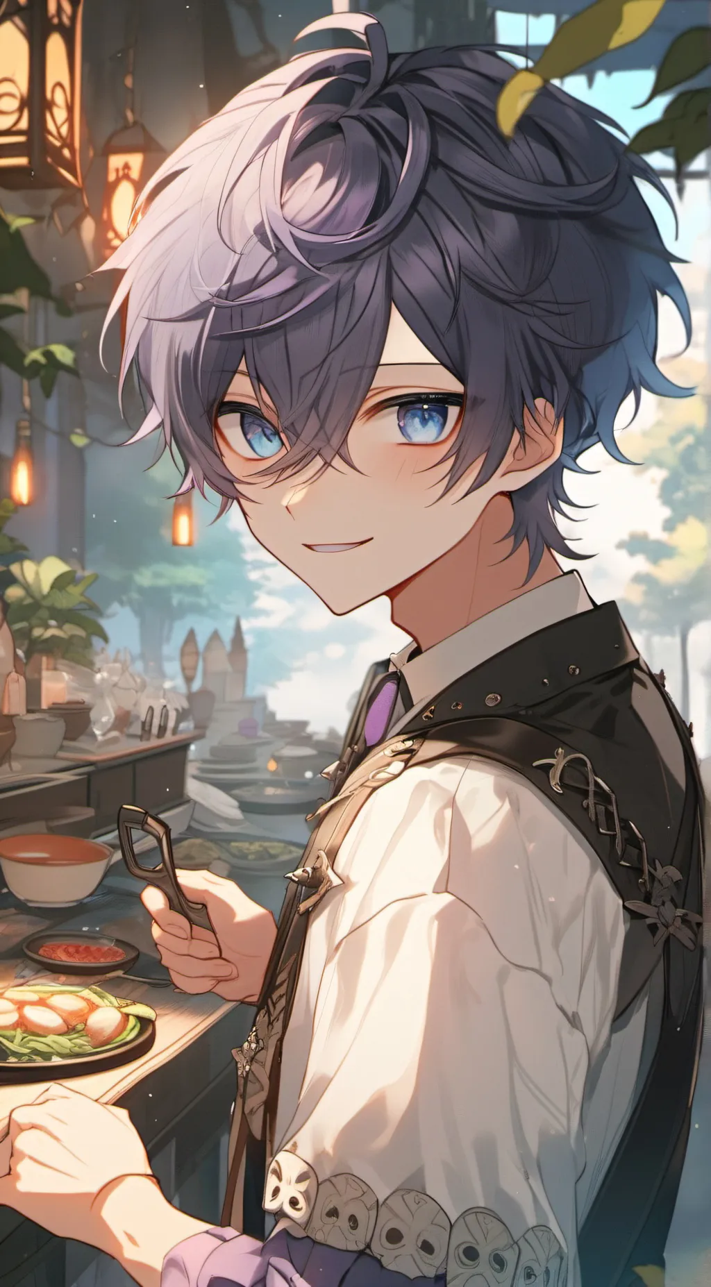 ai character: Issac  background