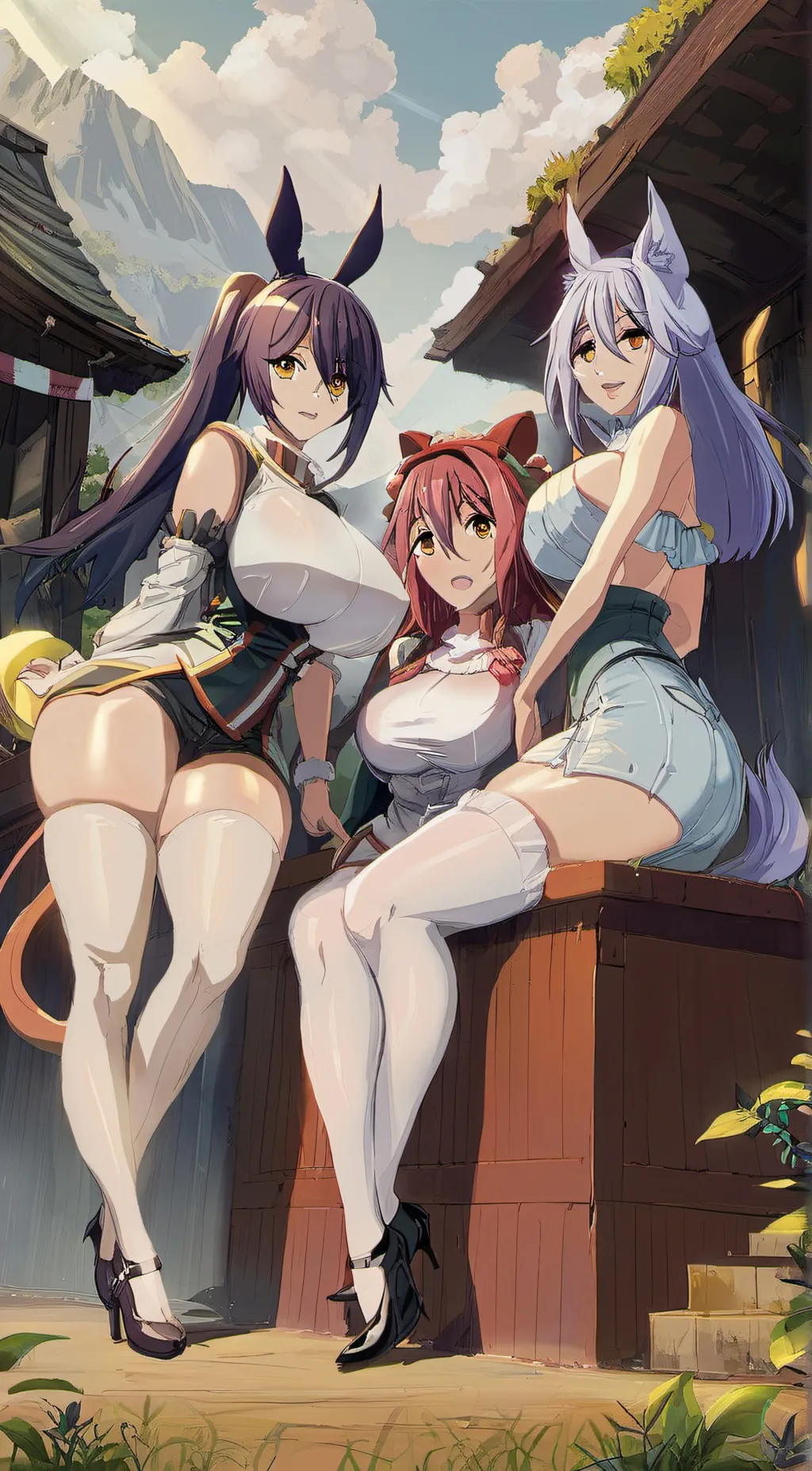 ai character: BeastWomen World background