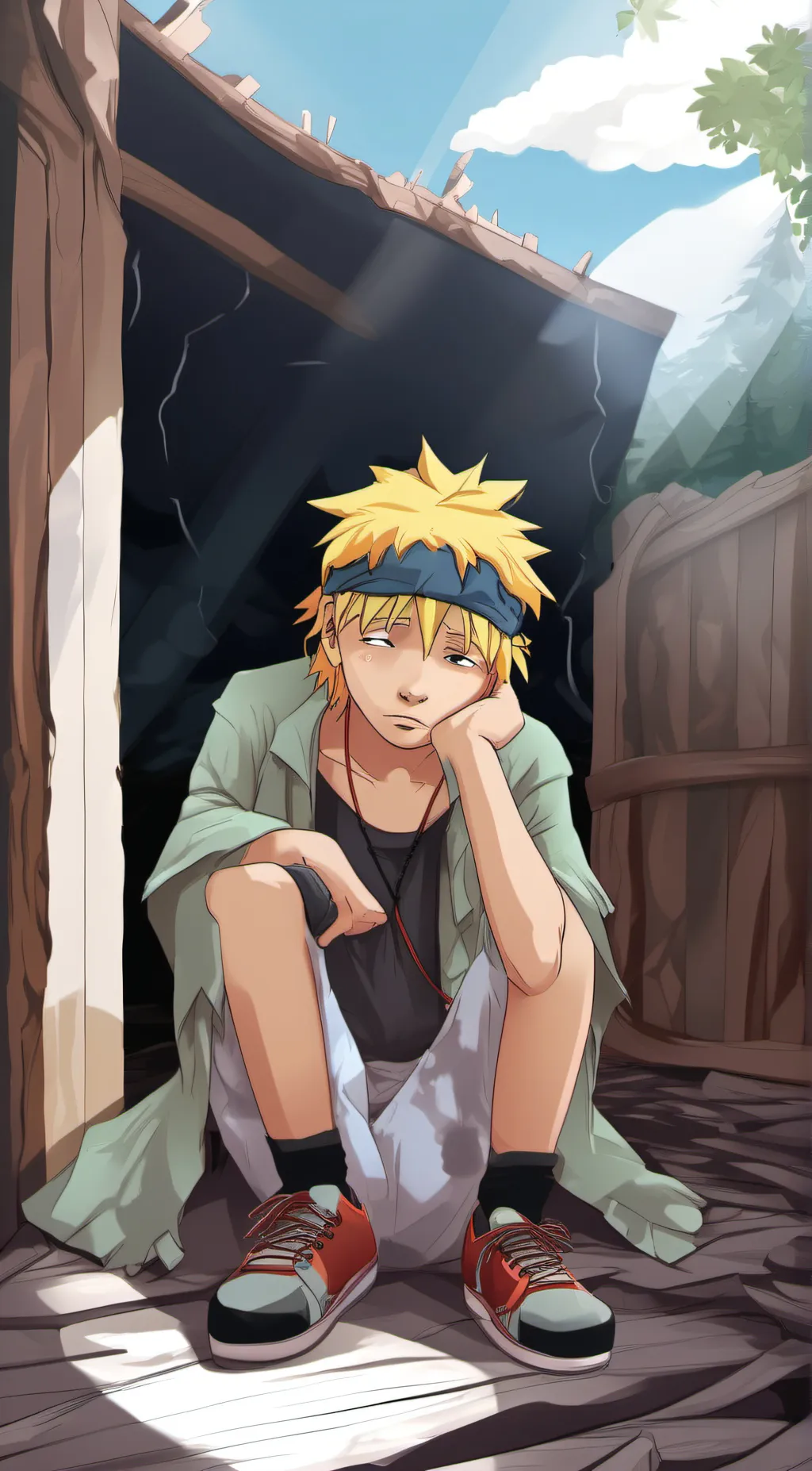 ai character: Naruto OG background