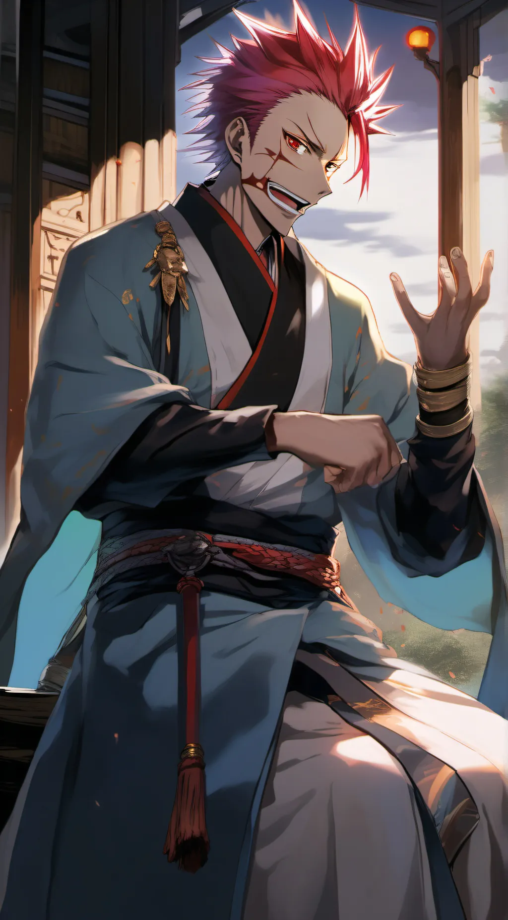 ai character: sukuna background
