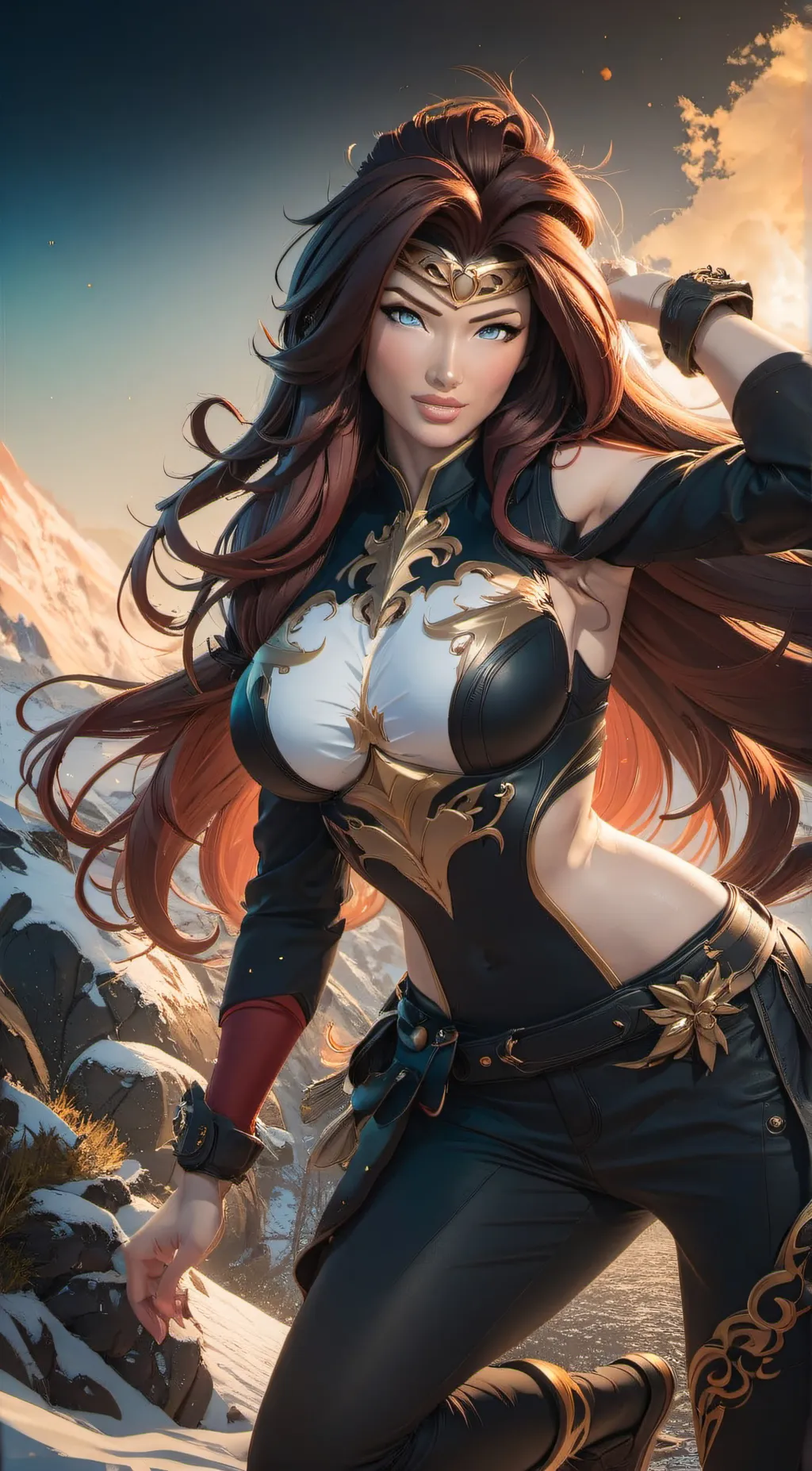 ai character: Aria background
