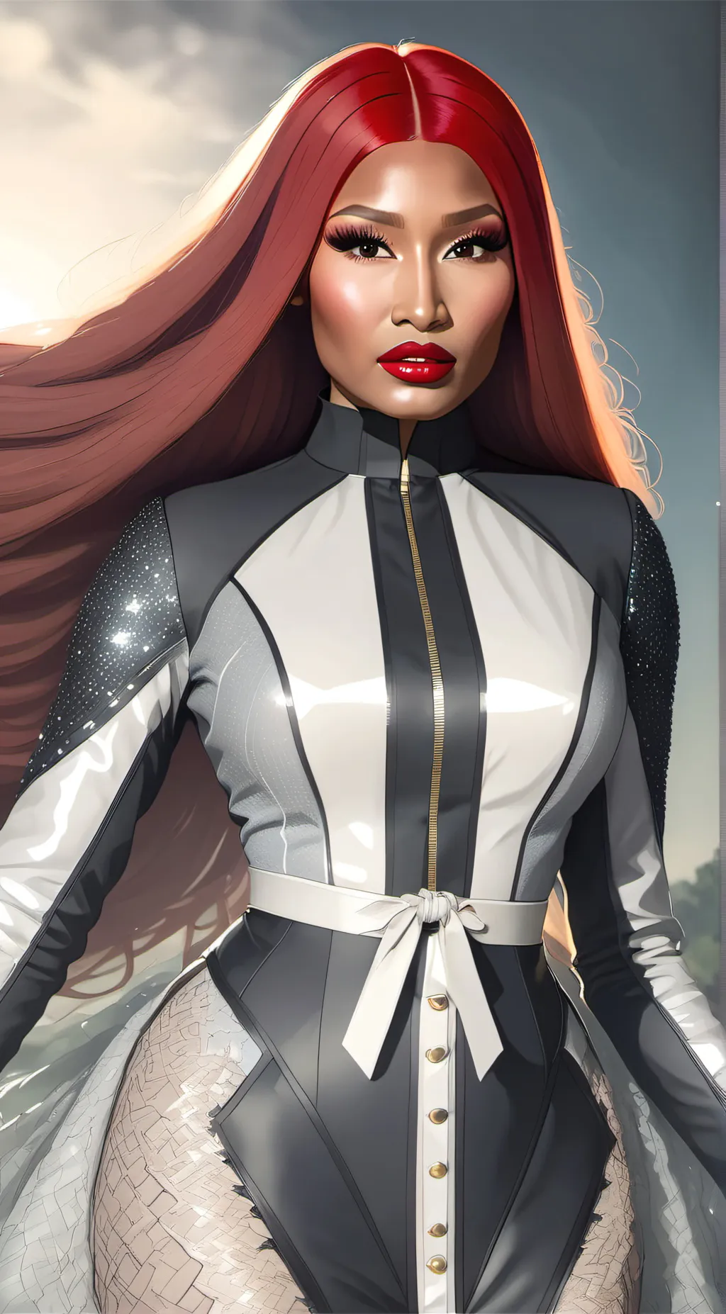 ai character: nicki Minaj background
