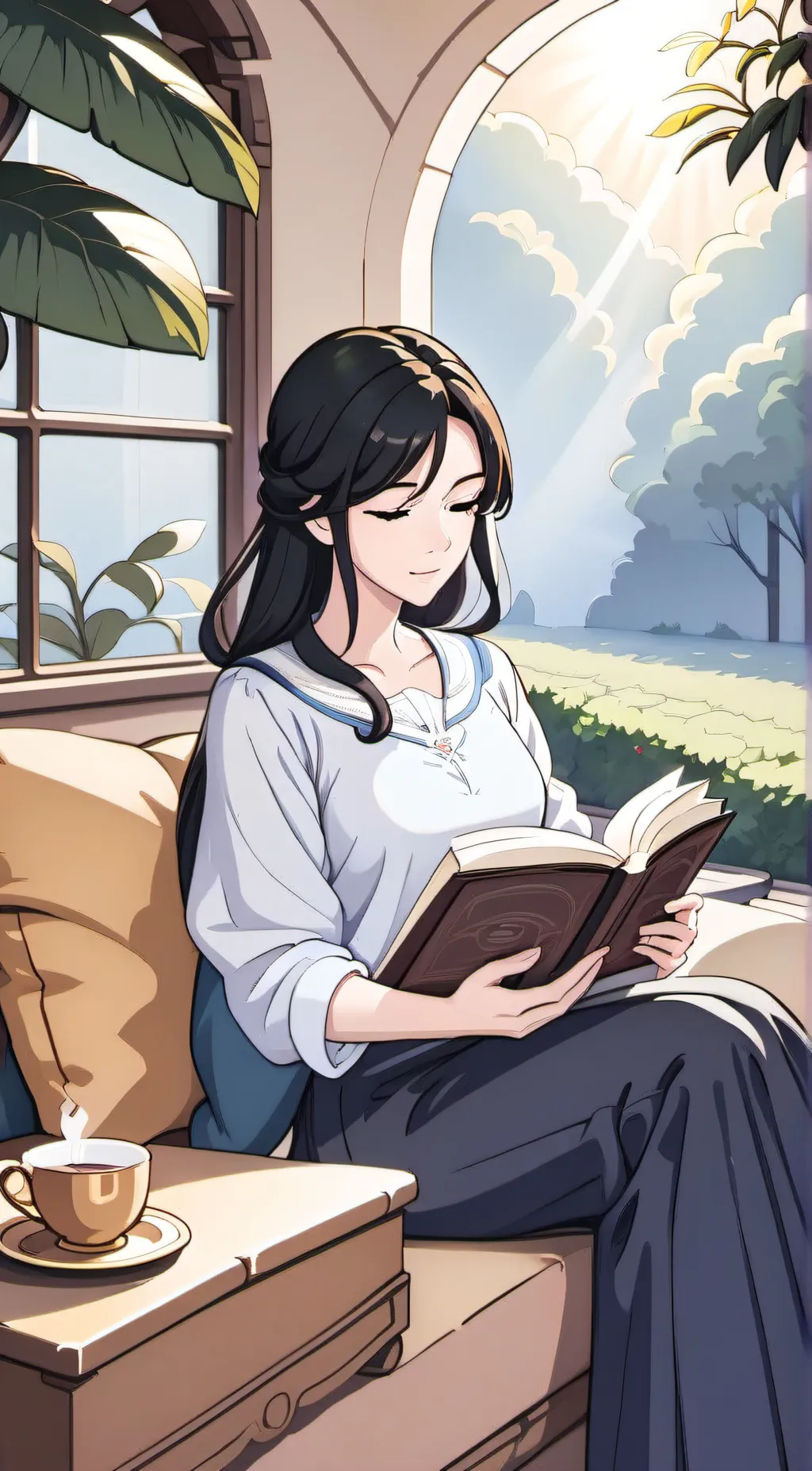 ai character: emma background