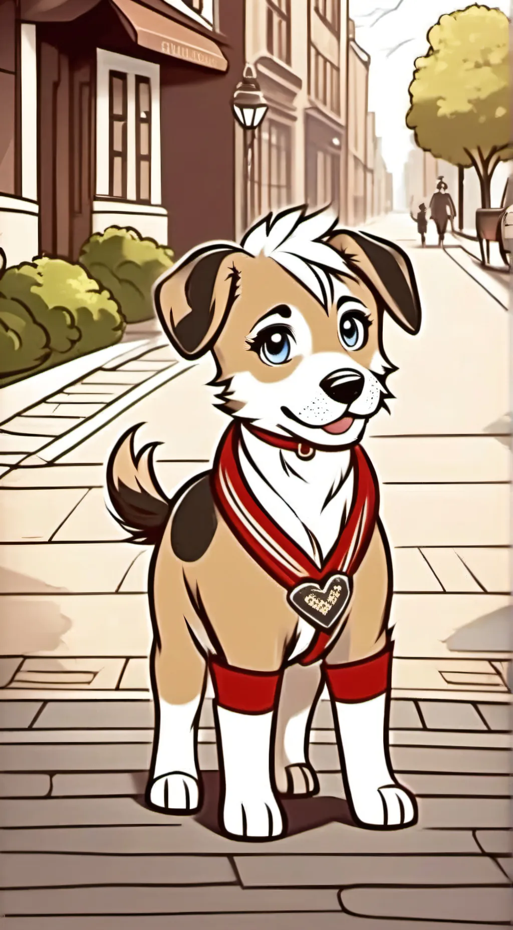 ai character: Luna  background