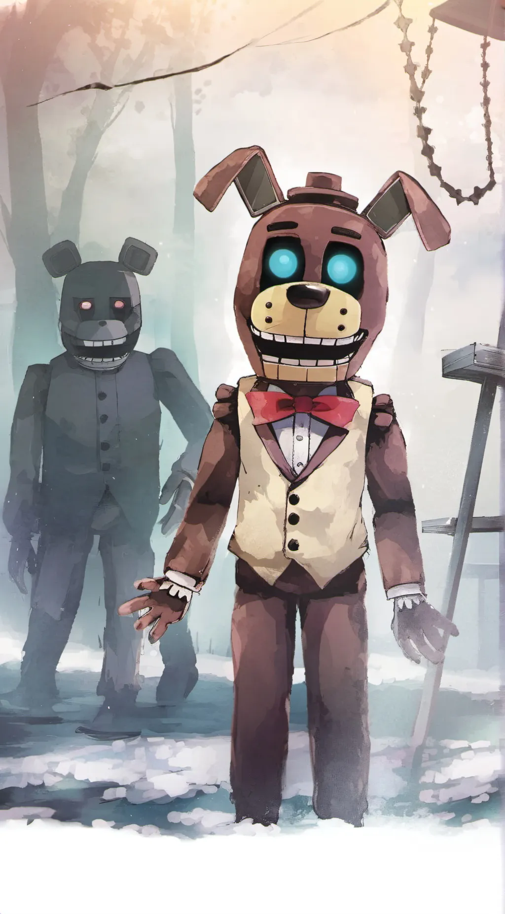 ai character: bonnie and freddy background