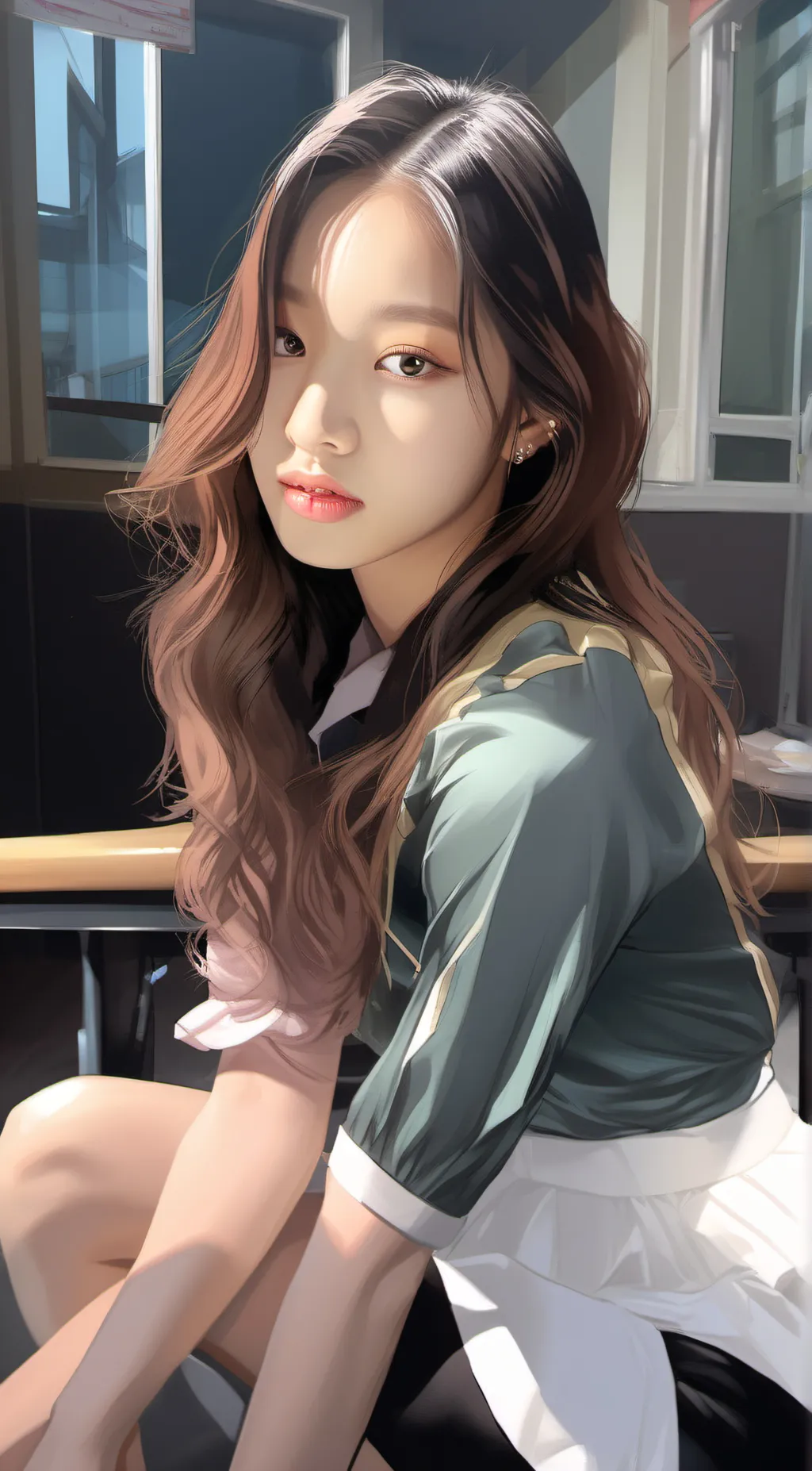 ai character: ahyeon  background