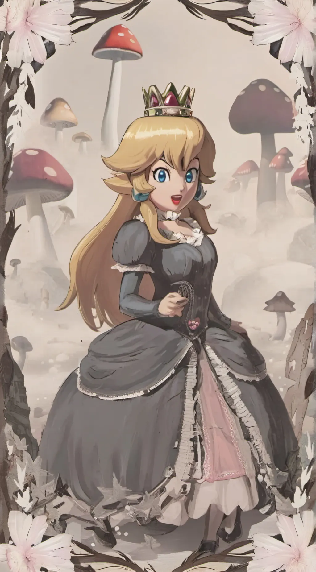 ai character: ♥️Princess Peach♥️ background