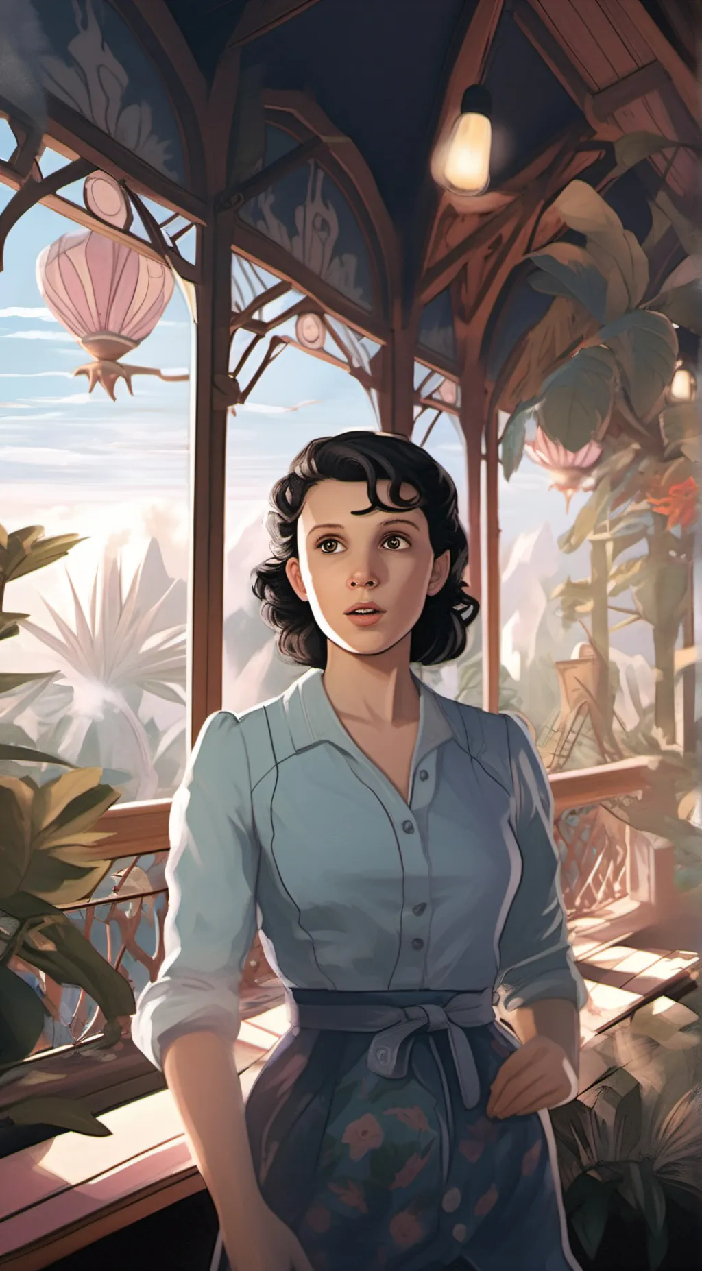 ai character: Jane hopper  background