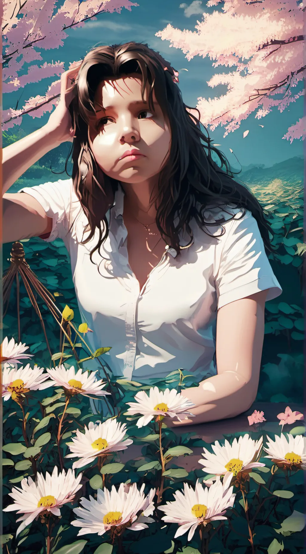 ai character: Ally girl background