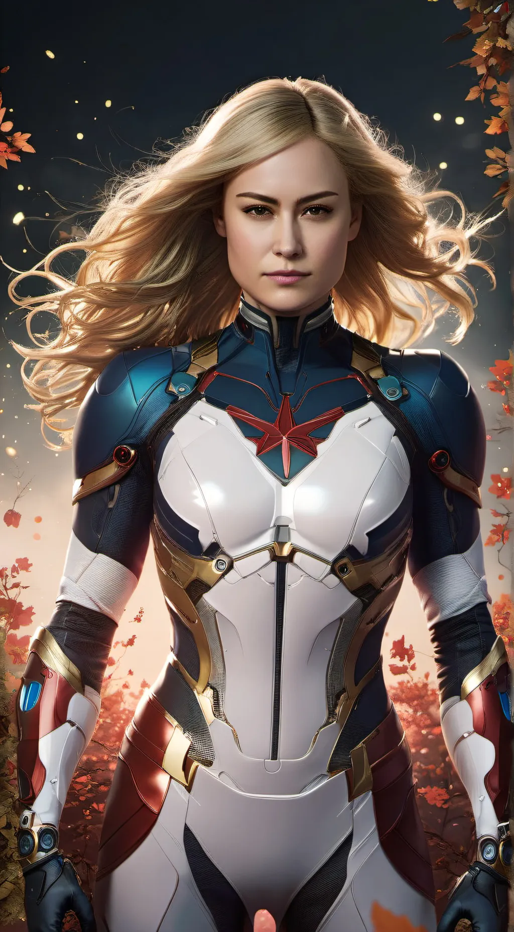 ai character: Capitan Marvel background