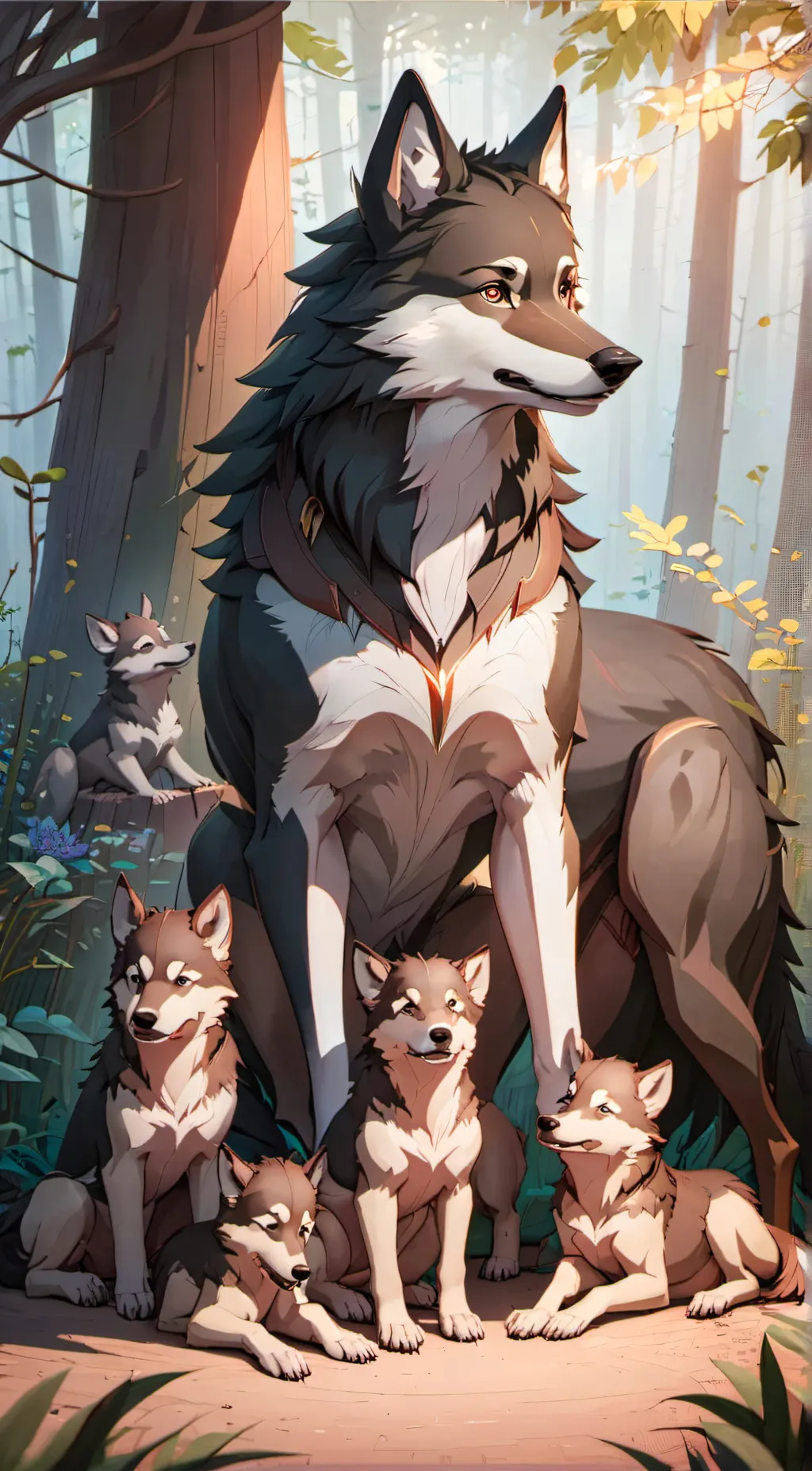 ai character: A mama background