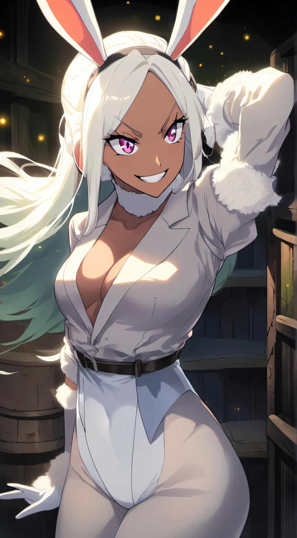 ai character: Mirko (MHA)  background