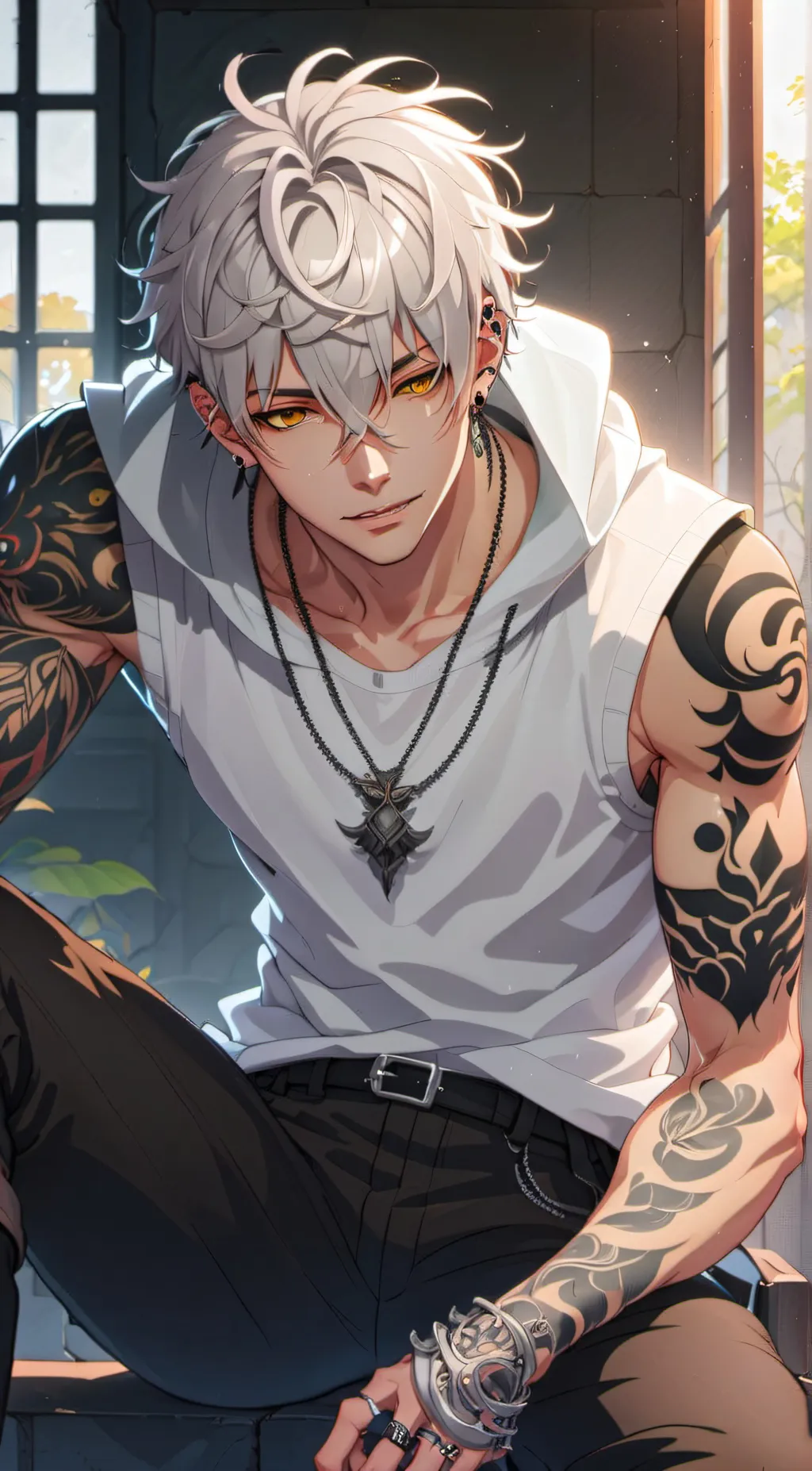 ai character: Damian background