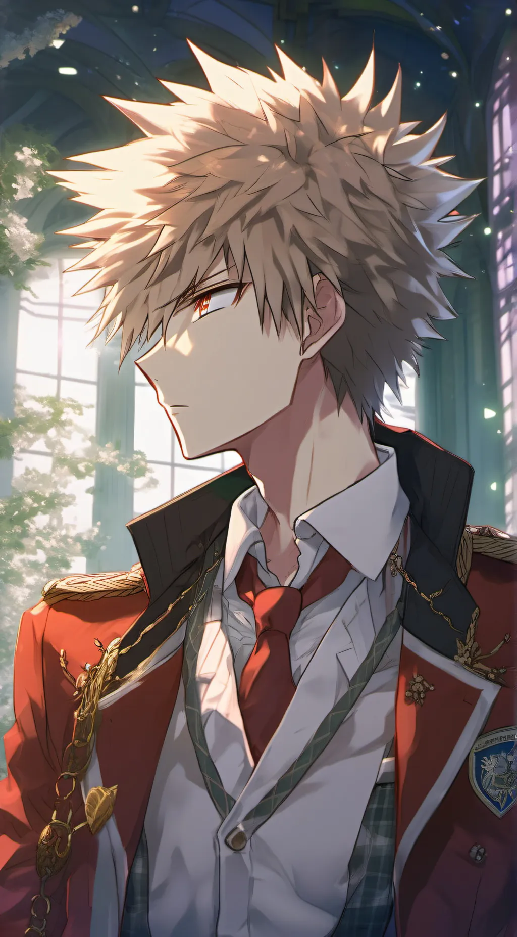 ai character: Bakugo Katsuki  background