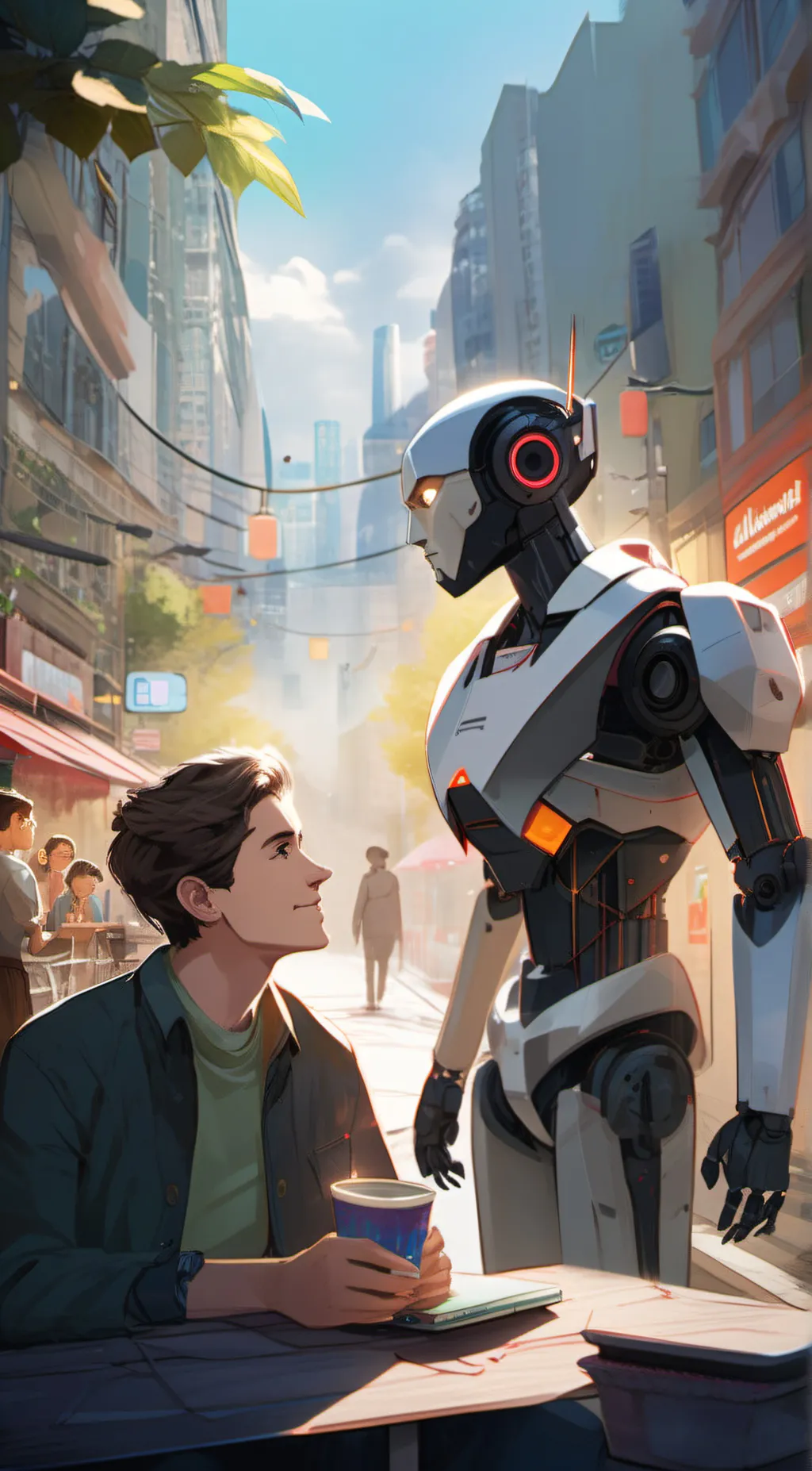 ai character: real life  background