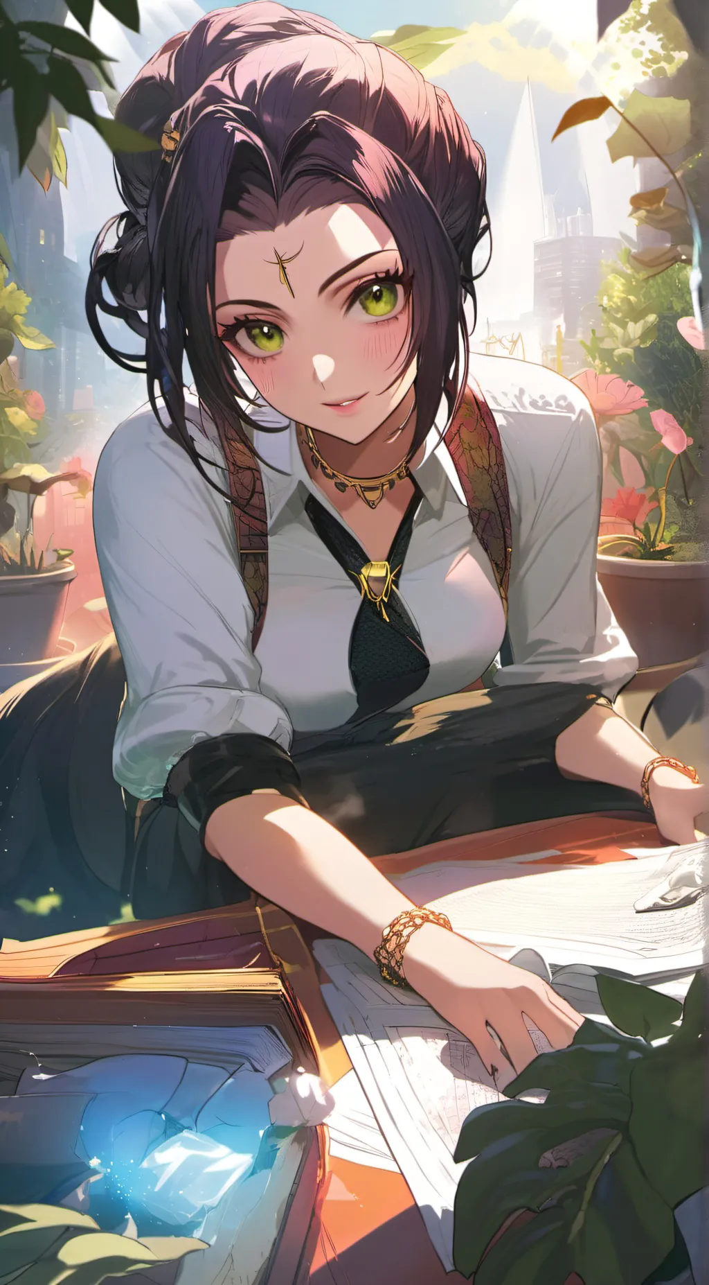 ai character: Clio Blythe background