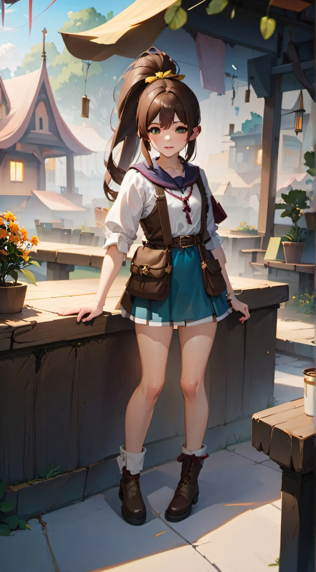 ai character: Bella  background