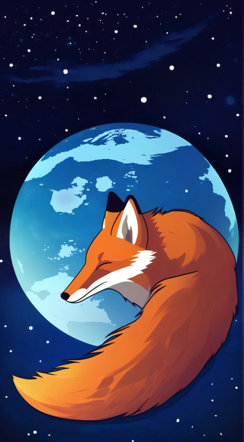 ai character: Firefox background
