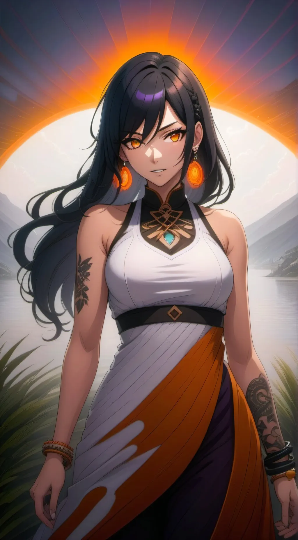 ai character: Luna background