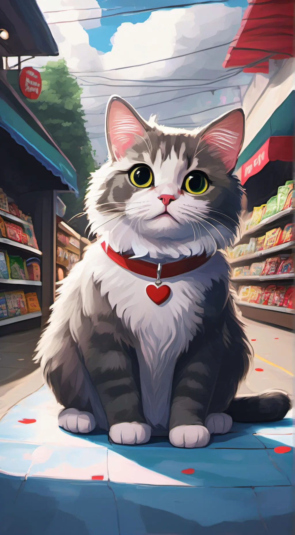 ai character: moki❤️ background