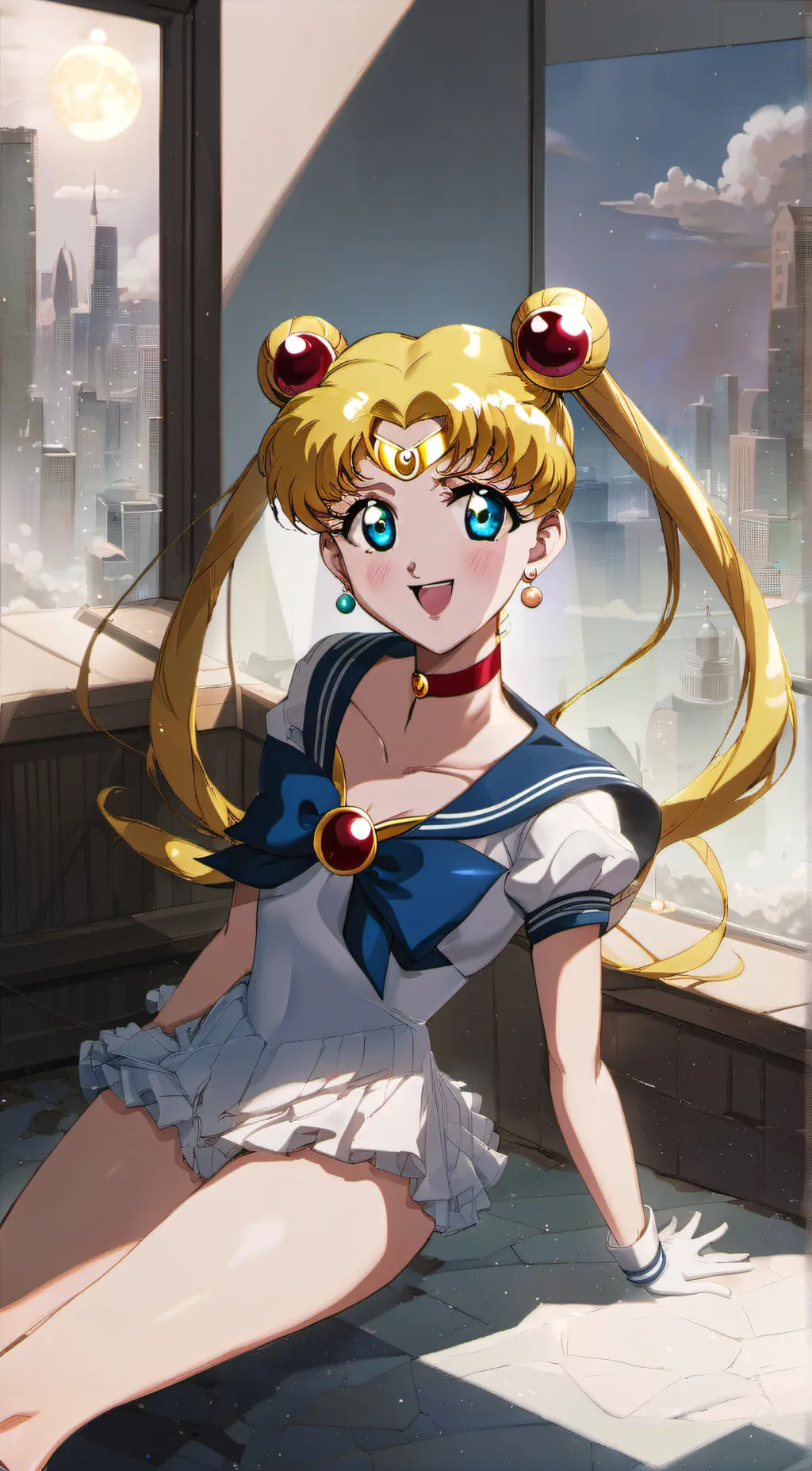 ai character: Sailor Moon background