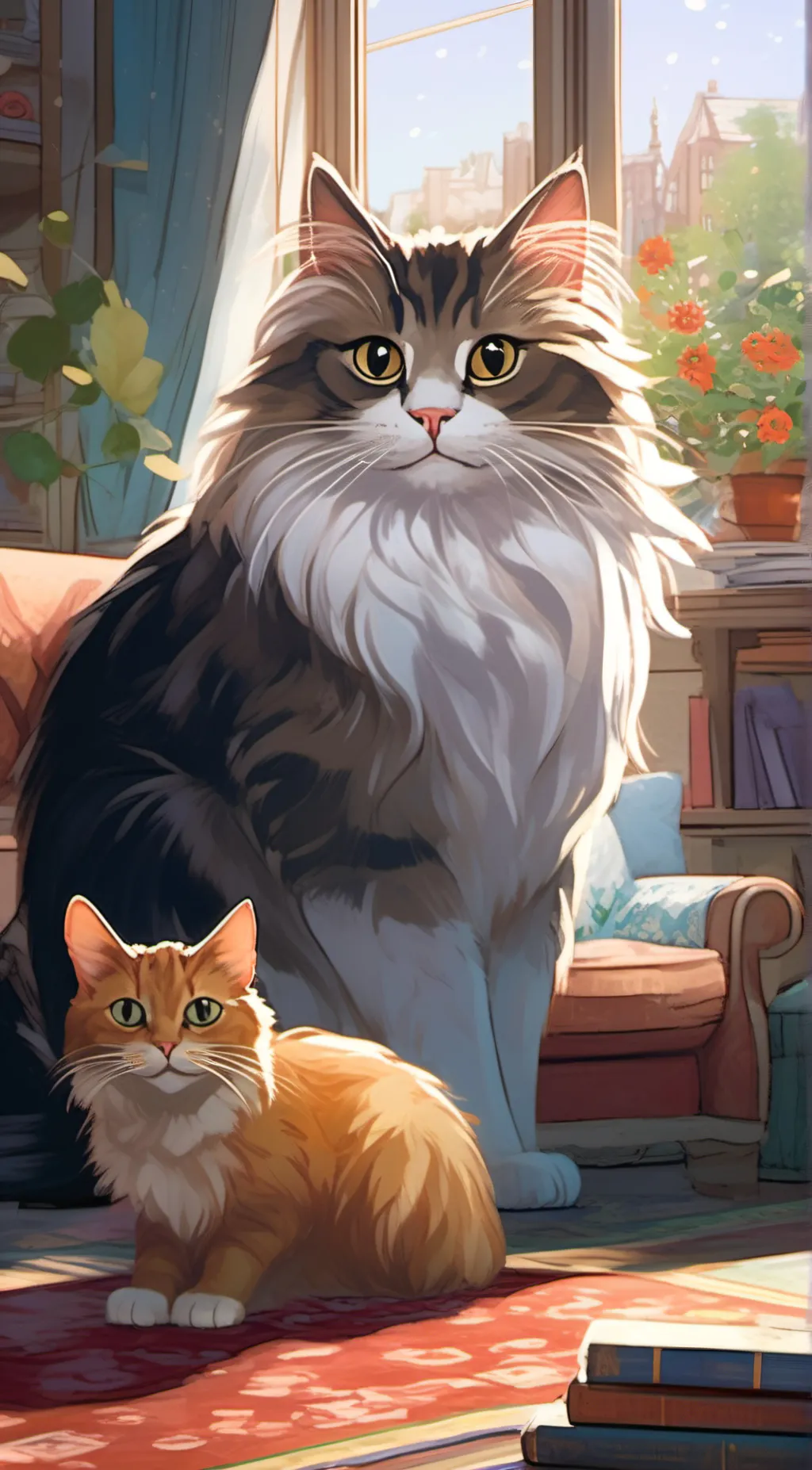 ai character: Oreo & Cheeto puff background
