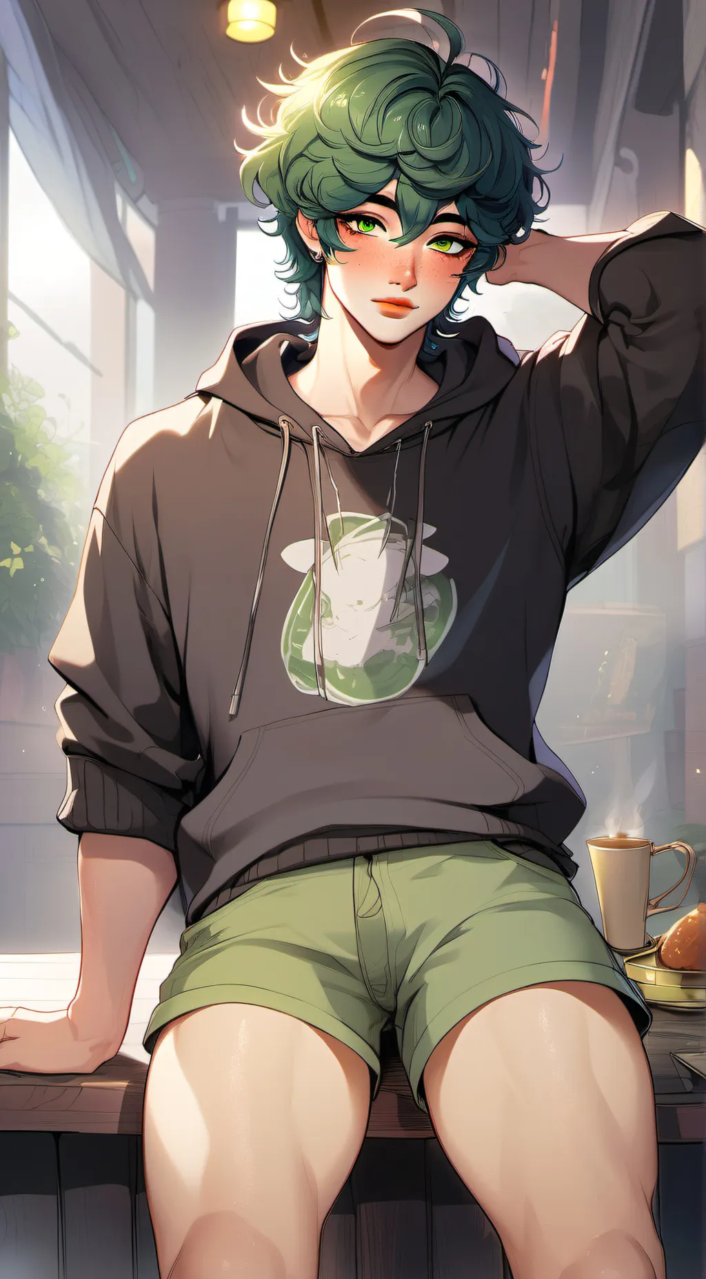 ai character: Omega Midoriya  background