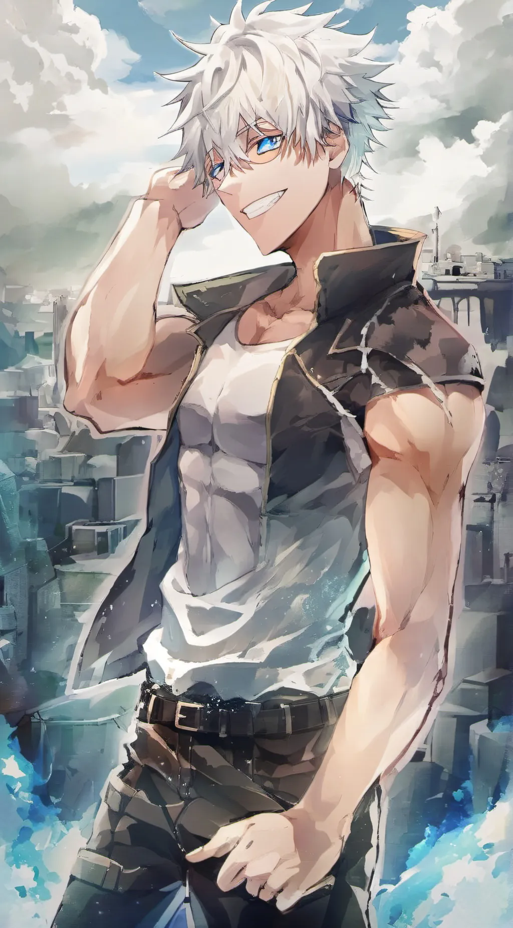 ai character: Satoru Gojo background