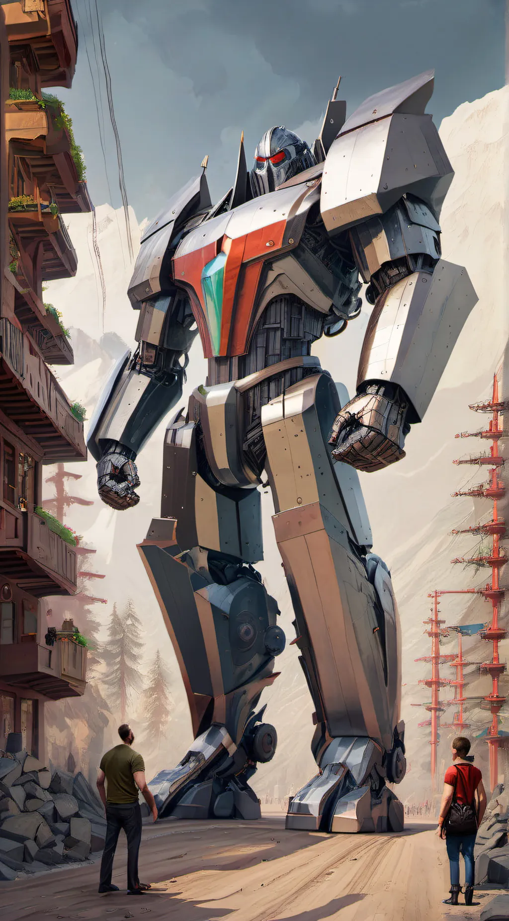 ai character: UPG tv man background