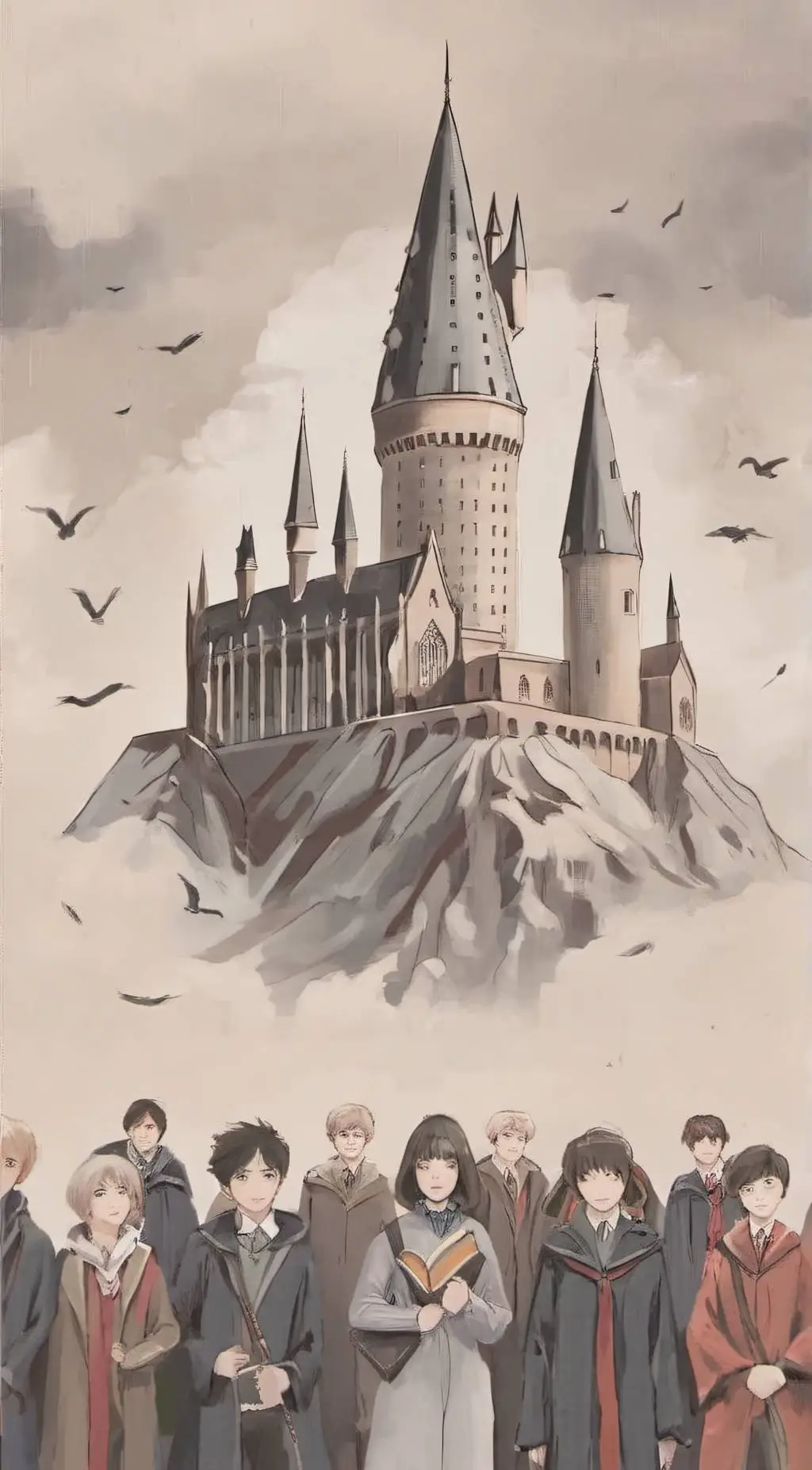 ai character: Hogwarts life background